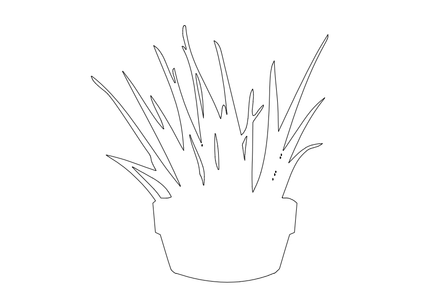 Free Plant Elevation CAD Block – DWG, DXF, PDF Format