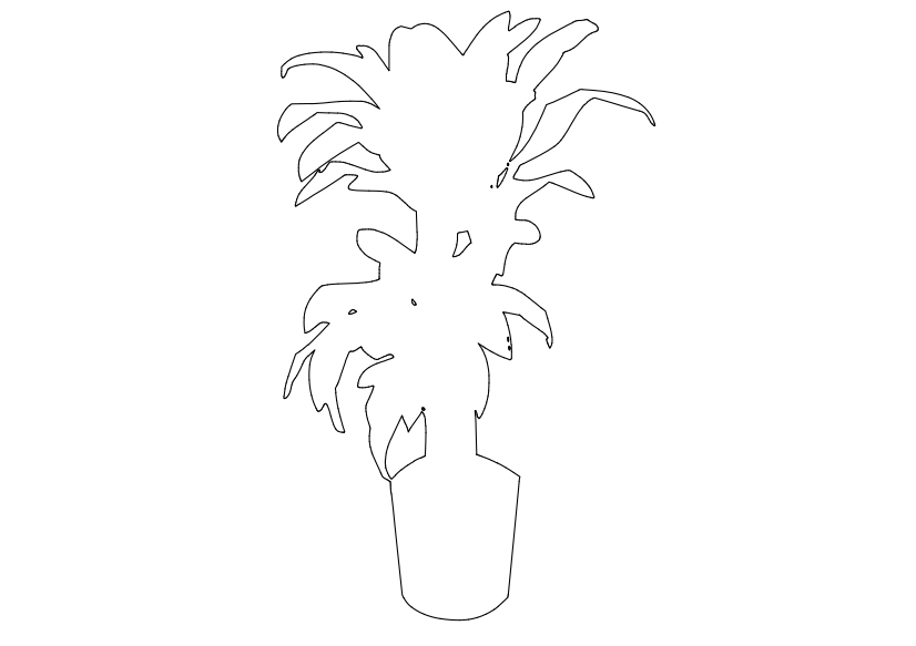 Free Plant Elevation CAD Block – DWG, DXF, PDF Format