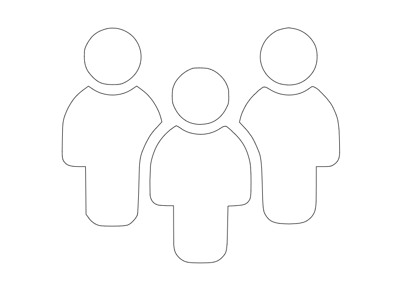 Free People Symbol CAD Block Icon – DWG, DXF, PDF Format