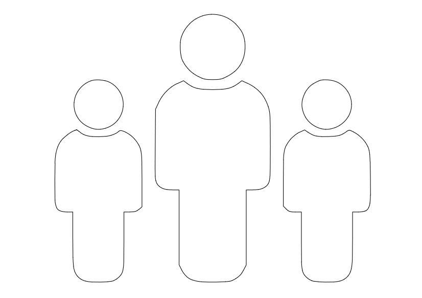 Free People Symbol CAD Block Icon – DWG, DXF, PDF Format