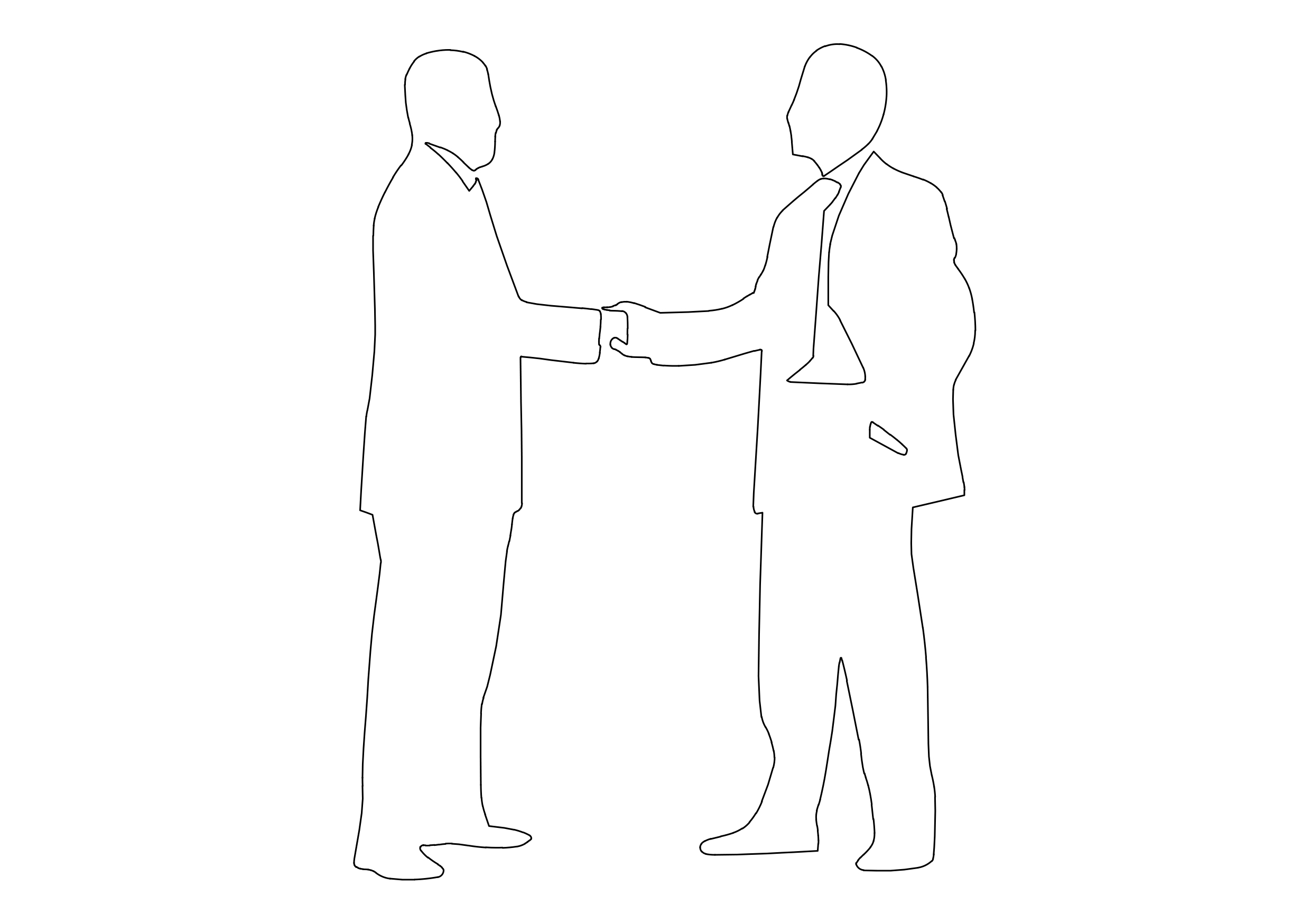 Free People Standing Elevation CAD Block – DWG, DXF, PDF Format