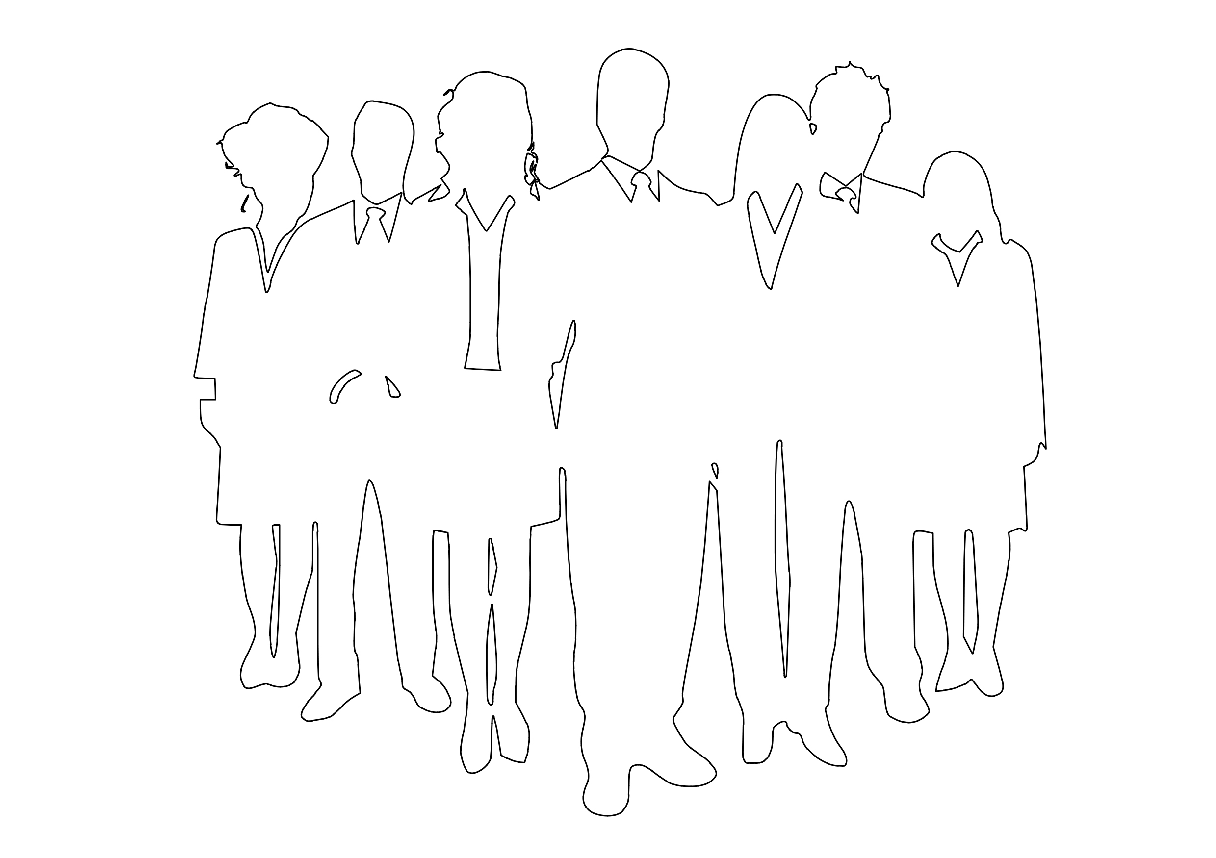 Free People Standing Elevation CAD Block – DWG, DXF, PDF Format