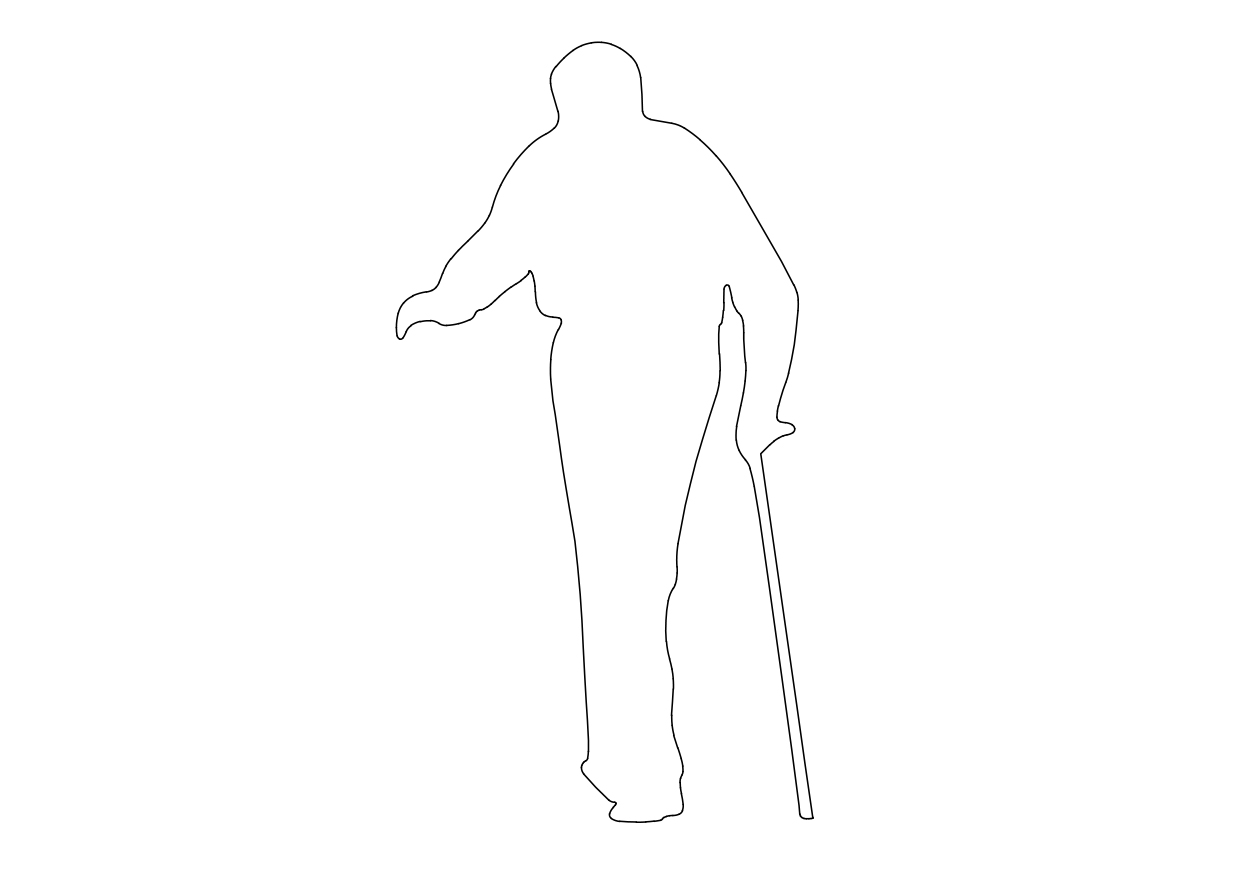 Free Person Standing Elevation CAD Block – DWG, DXF, PDF Format