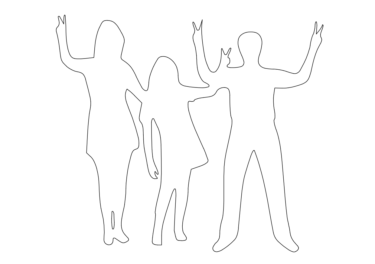 Free People Standing Elevation CAD Block – DWG, DXF, PDF Format