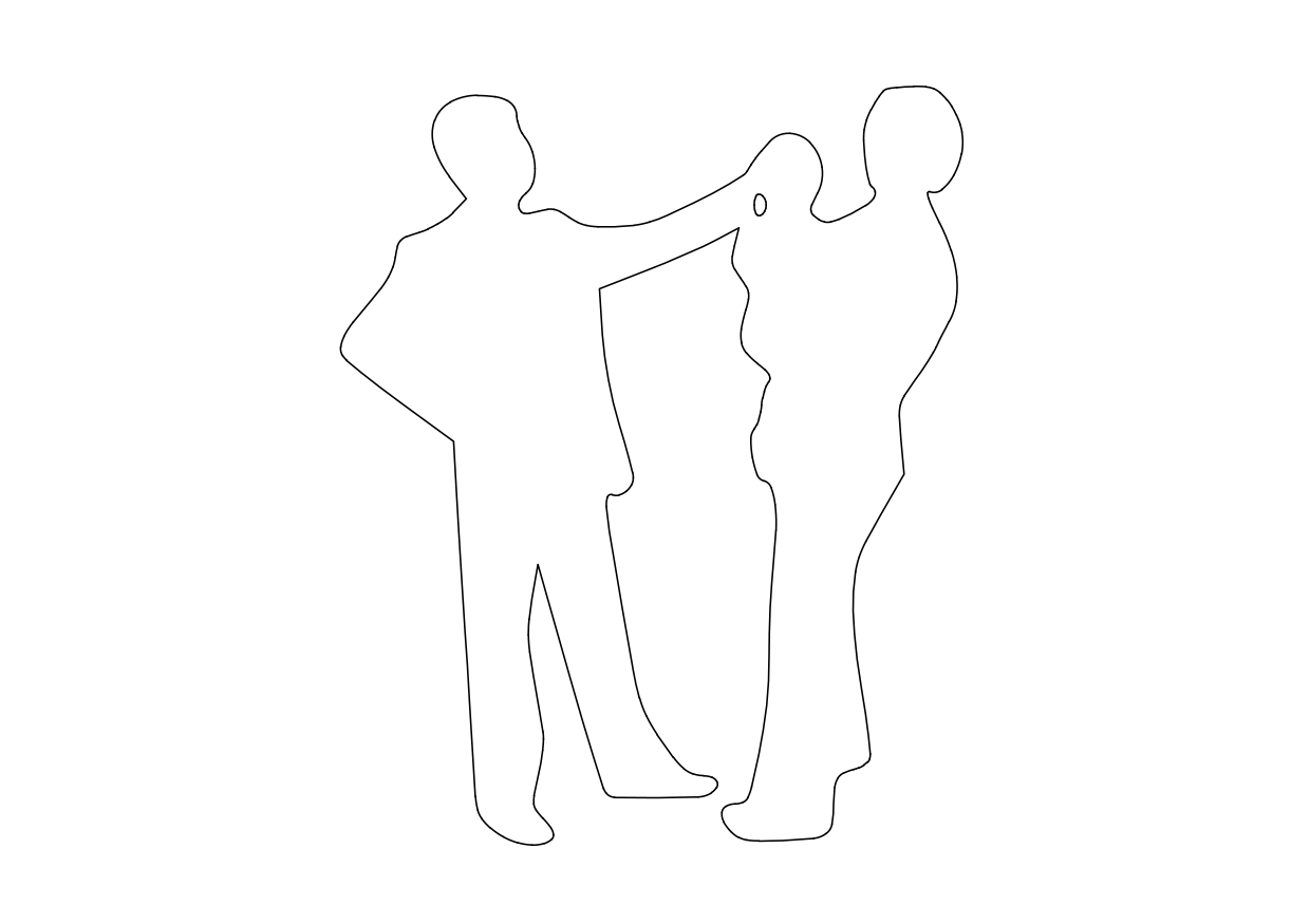 Free People Standing Elevation CAD Block – DWG, DXF, PDF Format