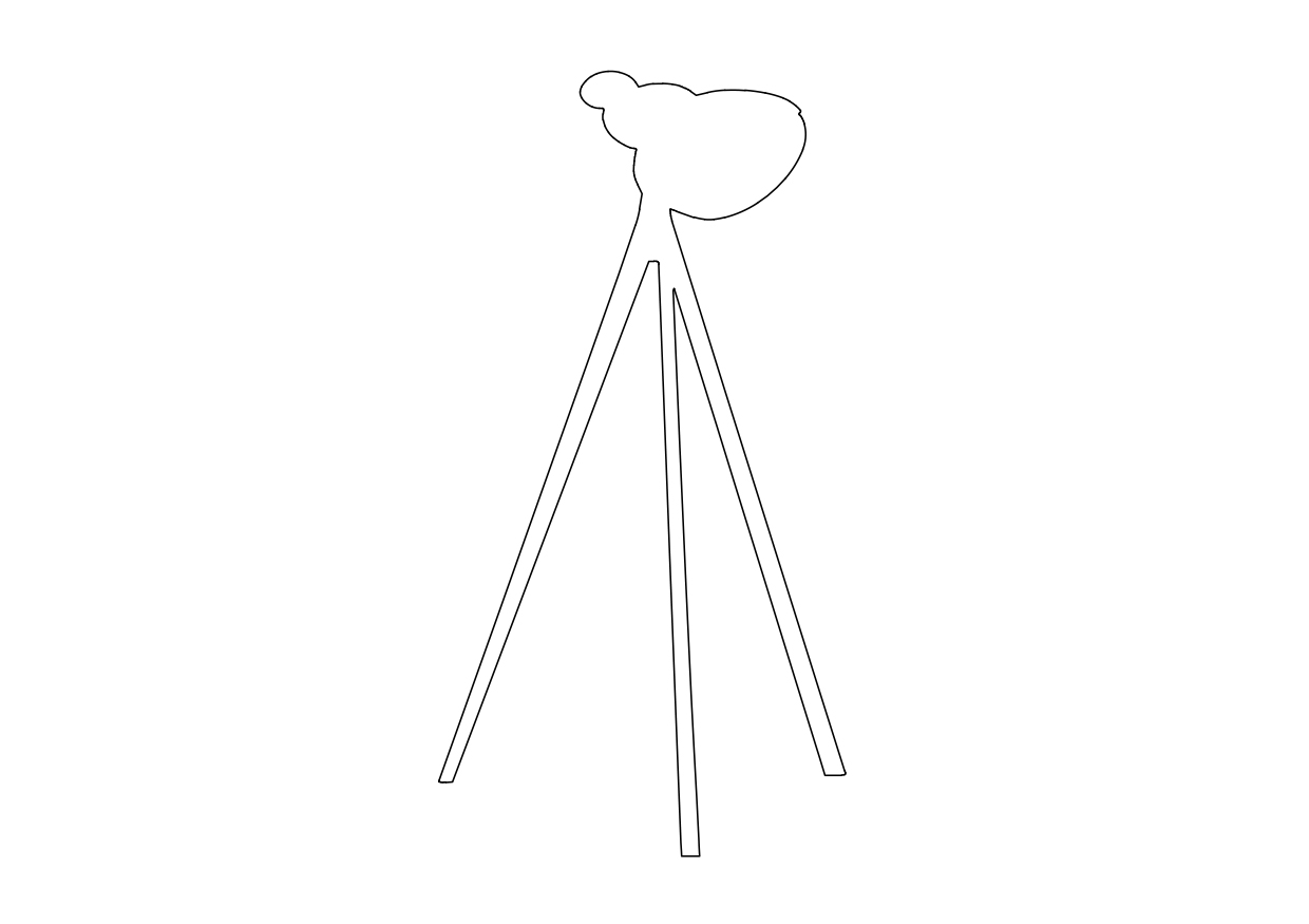 Free Floor Lamp Elevation CAD Block – DWG, DXF, PDF Format