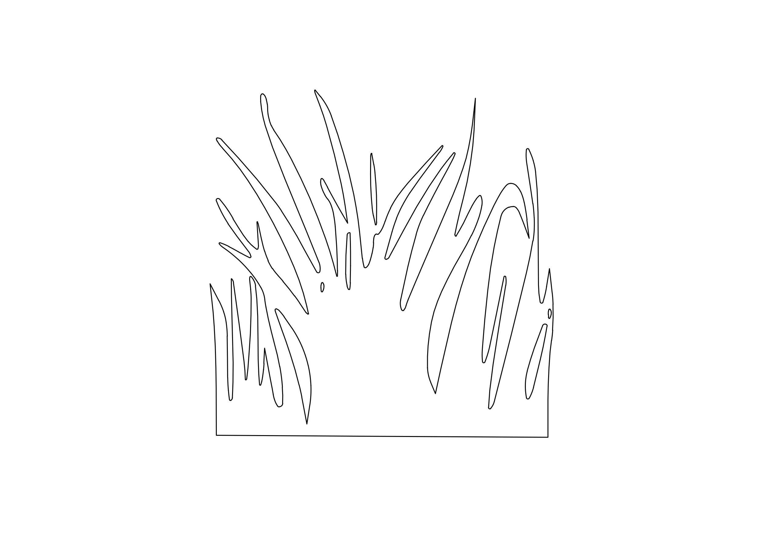 Free Grass Elevation CAD Block – DWG, DXF, PDF Format