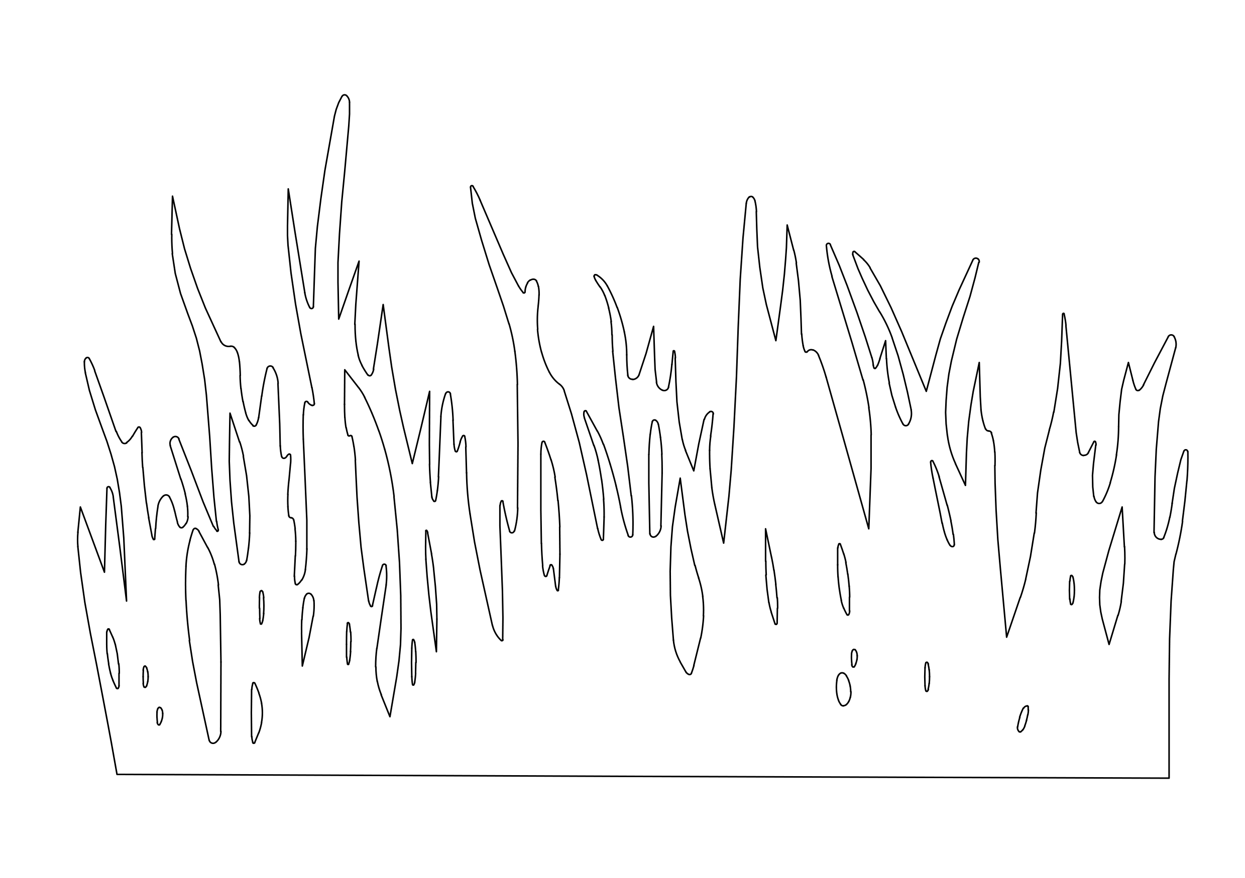 Free Grass Elevation CAD Block – DWG, DXF, PDF Format