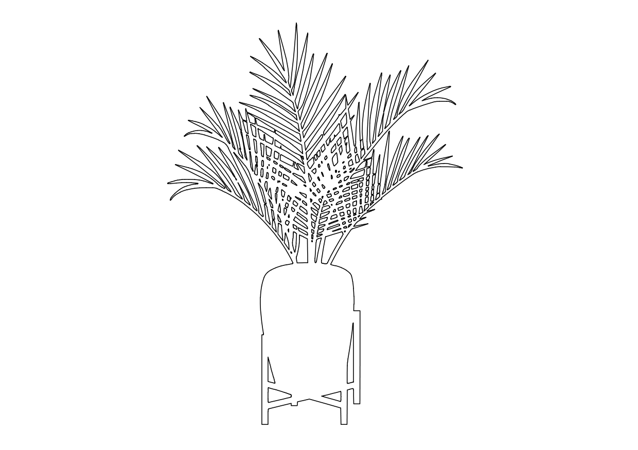 Free Plant Elevation CAD Block – DWG, DXF, PDF Format