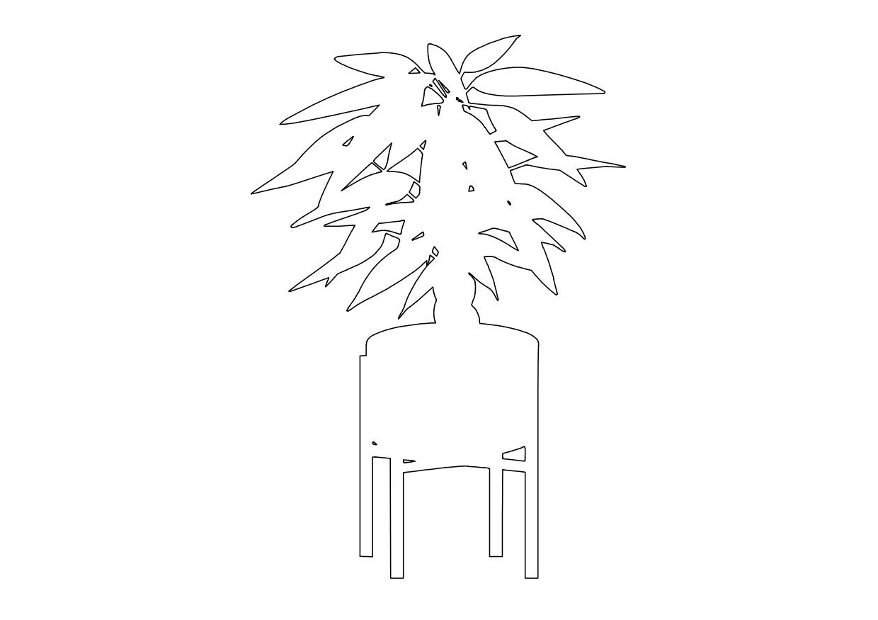 Free Plant Elevation CAD Block – DWG, DXF, PDF Format