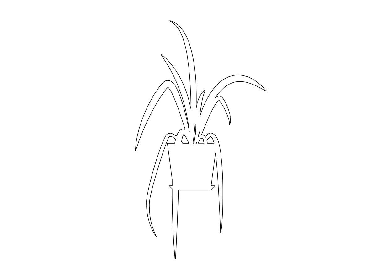 Free Plant Elevation CAD Block – DWG, DXF, PDF Format