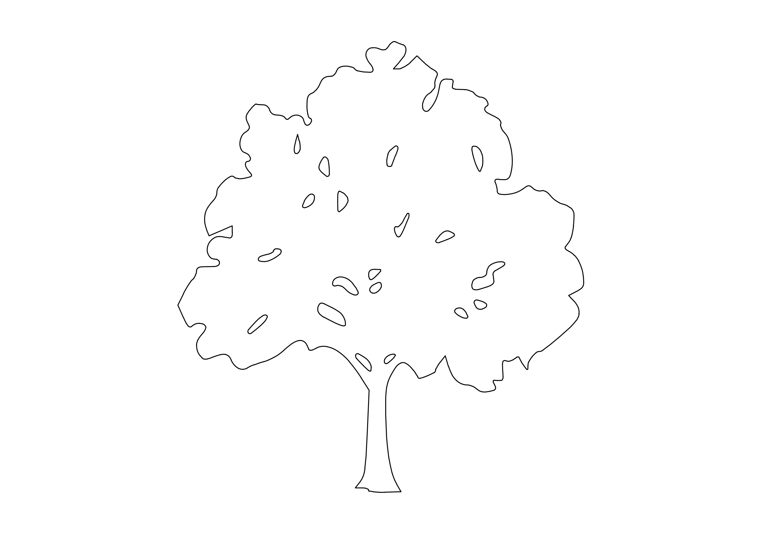 Free Tree Elevation CAD Block – DWG, DXF, PDF Format