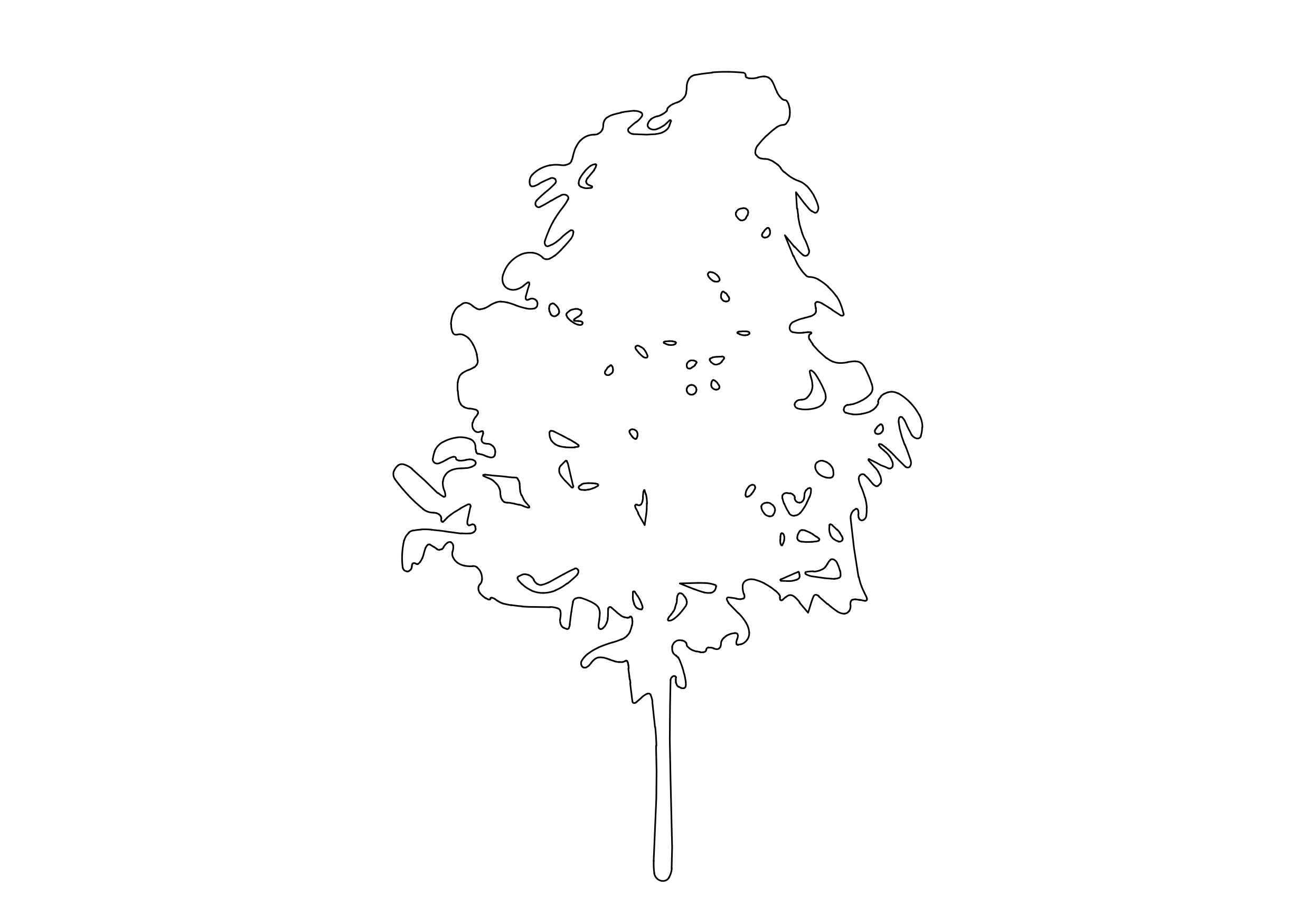 Free Tree Elevation CAD Block – DWG, DXF, PDF Format