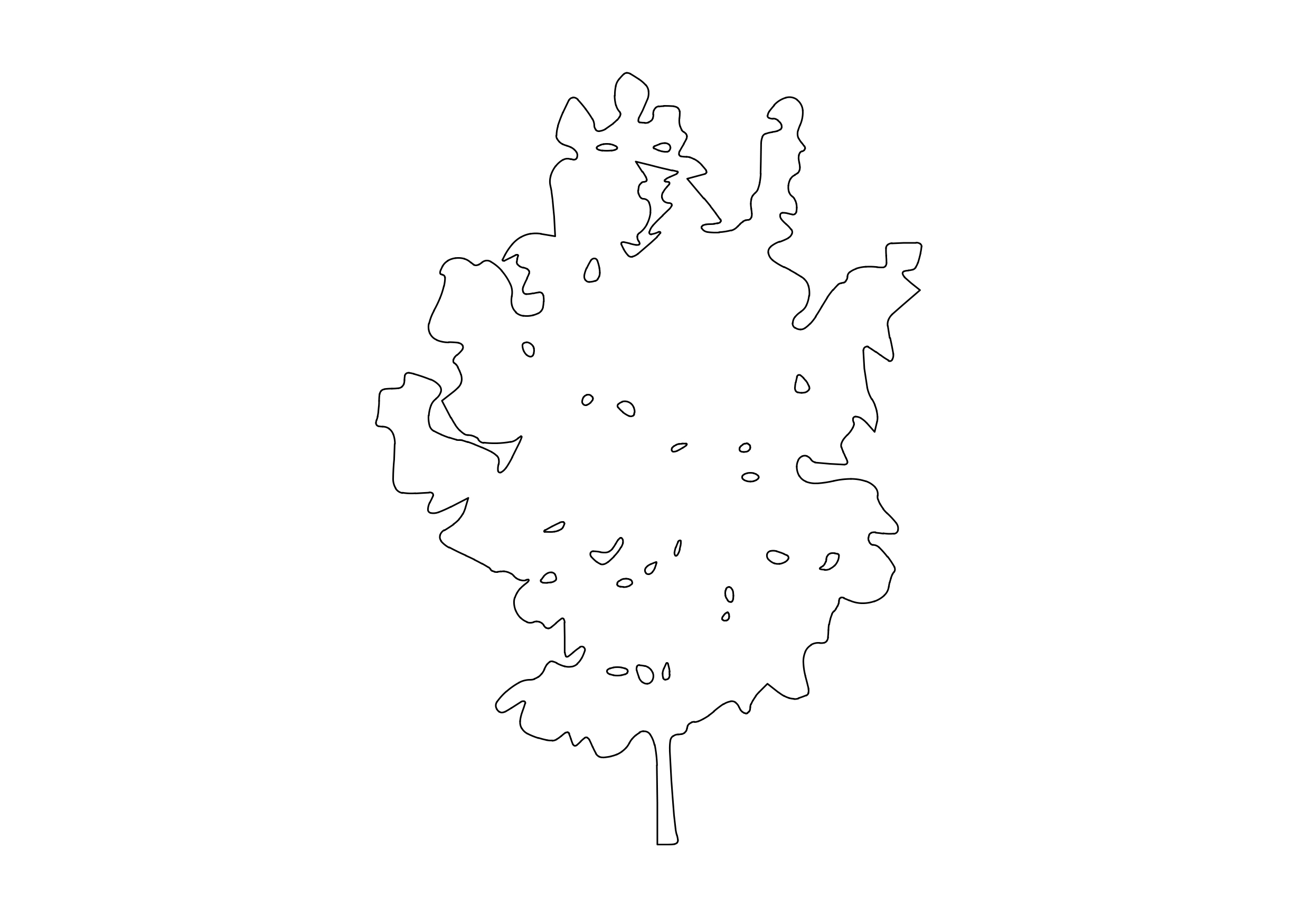 Free Tree Elevation CAD Block – DWG, DXF, PDF Format