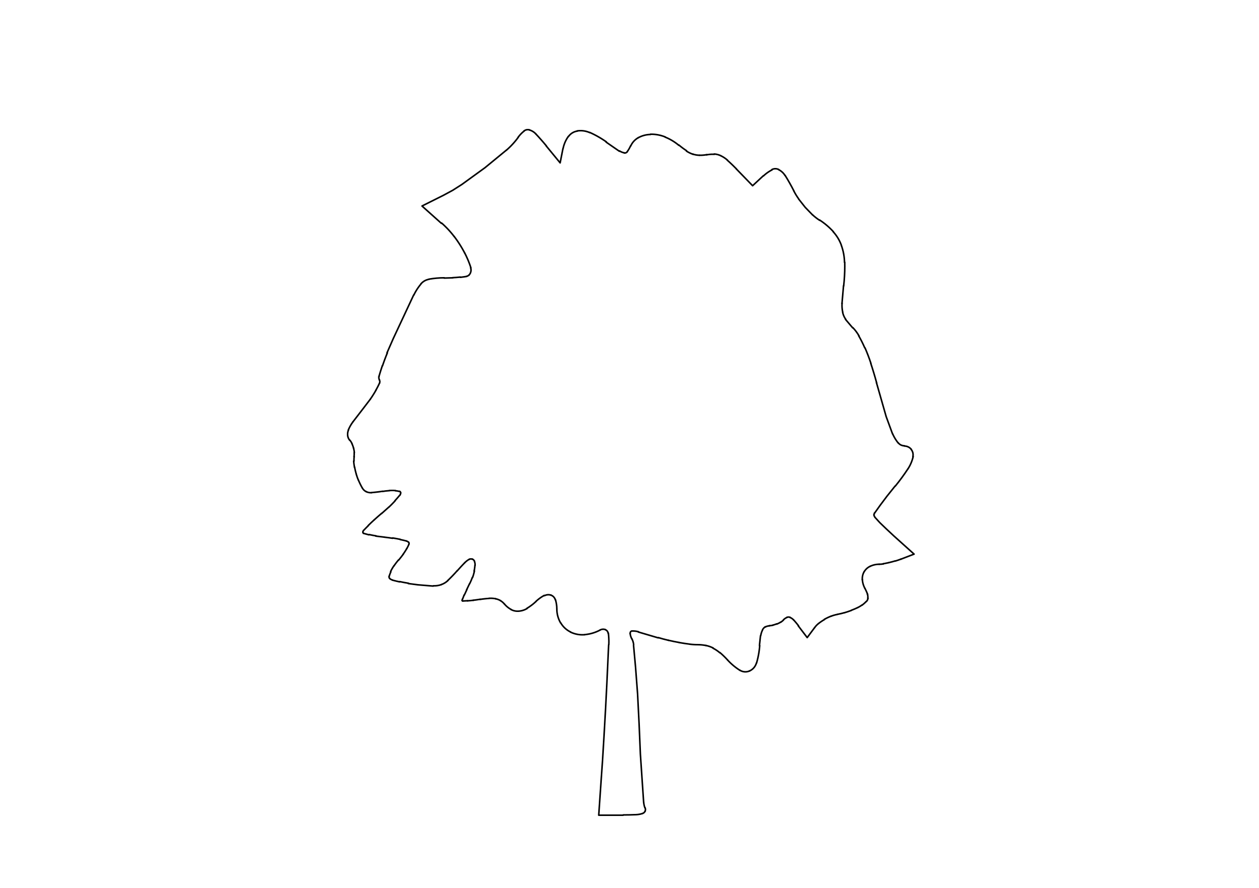 Free Tree Elevation CAD Block – DWG, DXF, PDF Format