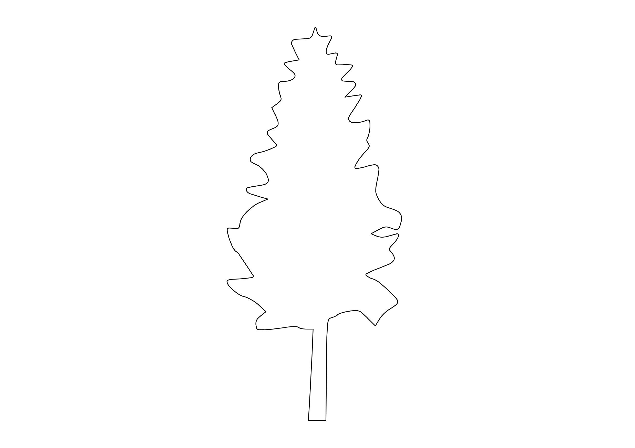 Free Tree Elevation CAD Block – DWG, DXF, PDF Format
