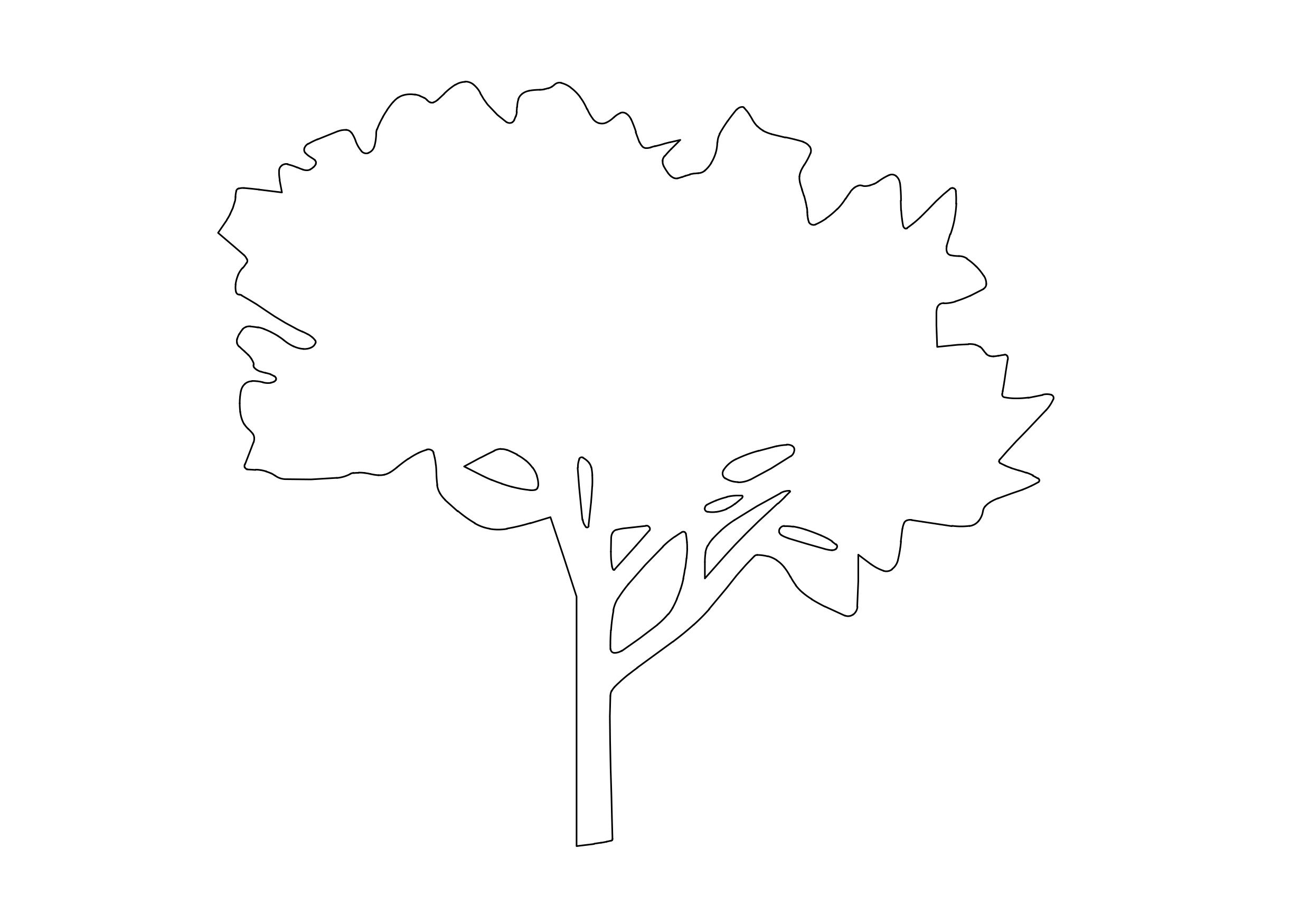 Free Tree Elevation CAD Block – DWG, DXF, PDF Format