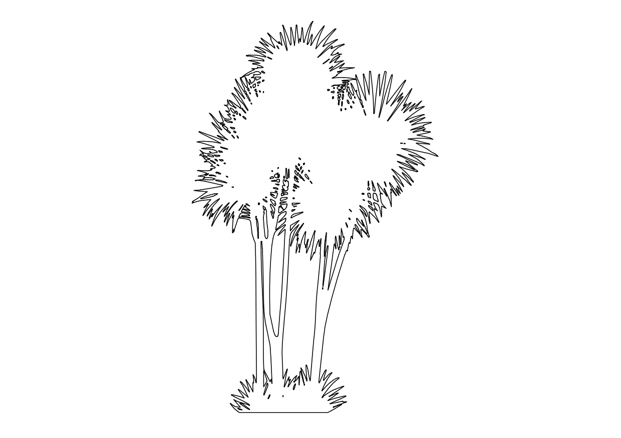 Free Tree Elevation CAD Block – DWG, DXF, PDF Format