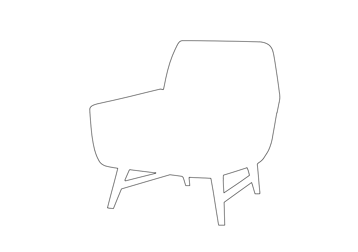 Free Chair Elevation CAD Block – DWG, DXF, PDF Format