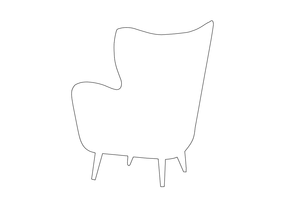Free Chair Elevation CAD Block – DWG, DXF, PDF Format