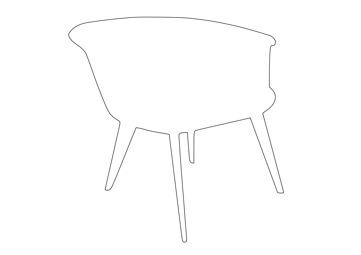 Free Chair Elevation CAD Block – DWG, DXF, PDF Format