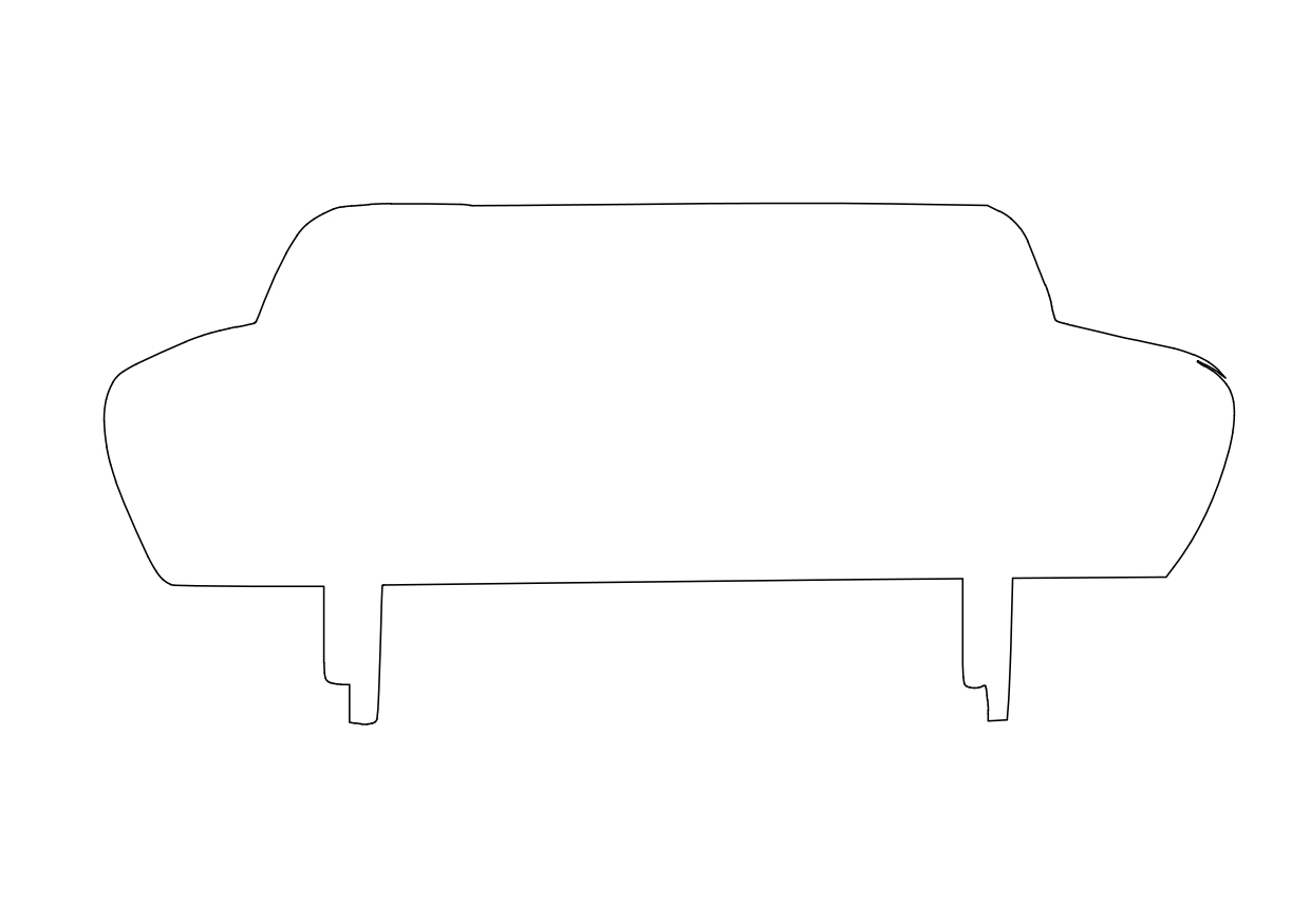 Free Sofa elevation CAD Block – DWG, DXF, PDF Format