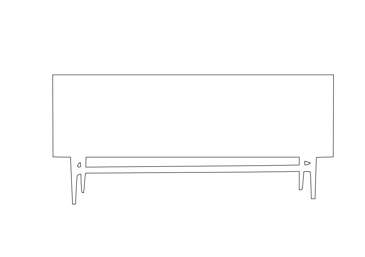 Free Chest of drawers elevation CAD Block – DWG, DXF, PDF Format