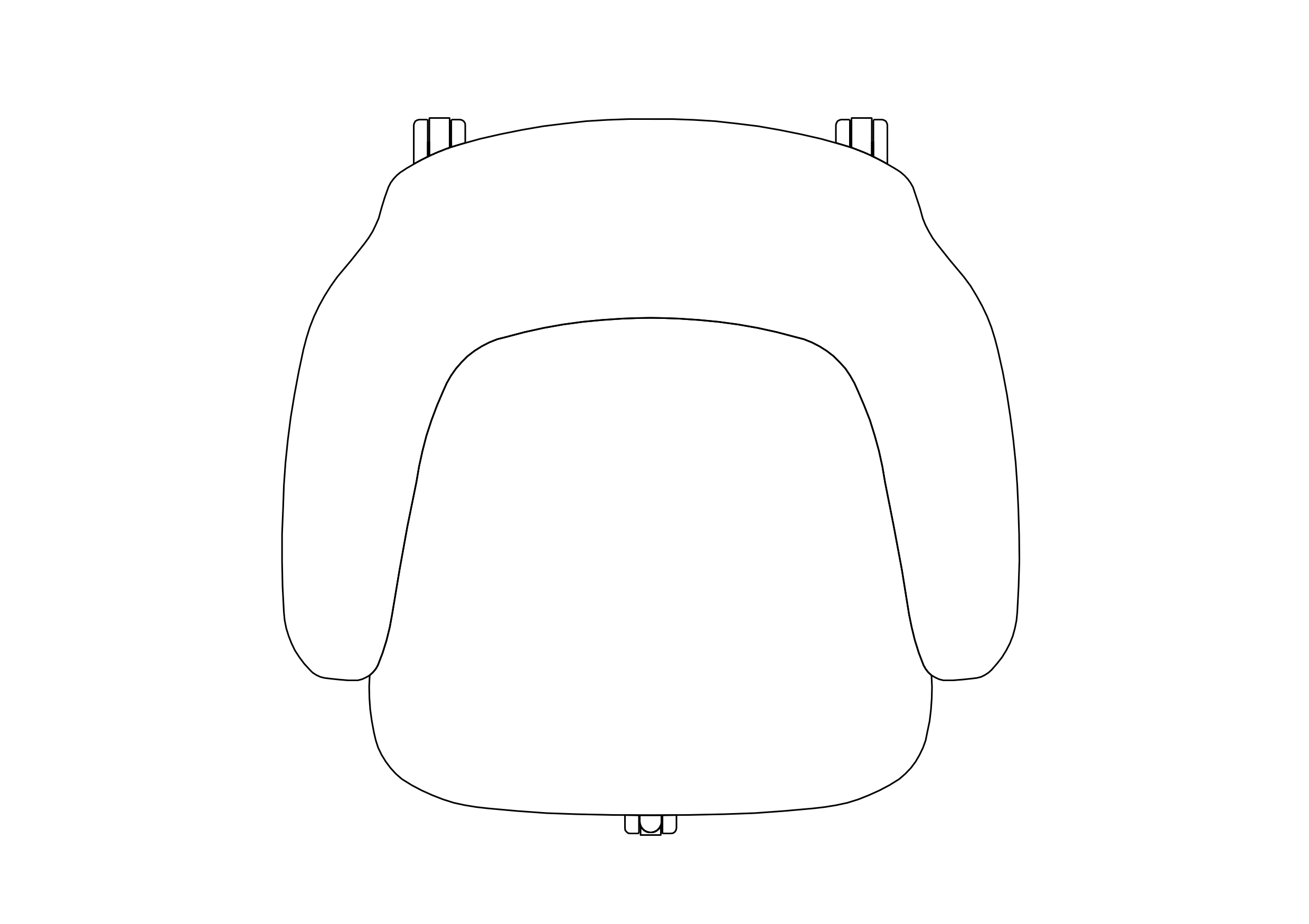 Free Armchair top view CAD Block – DWG, DXF, PDF Format