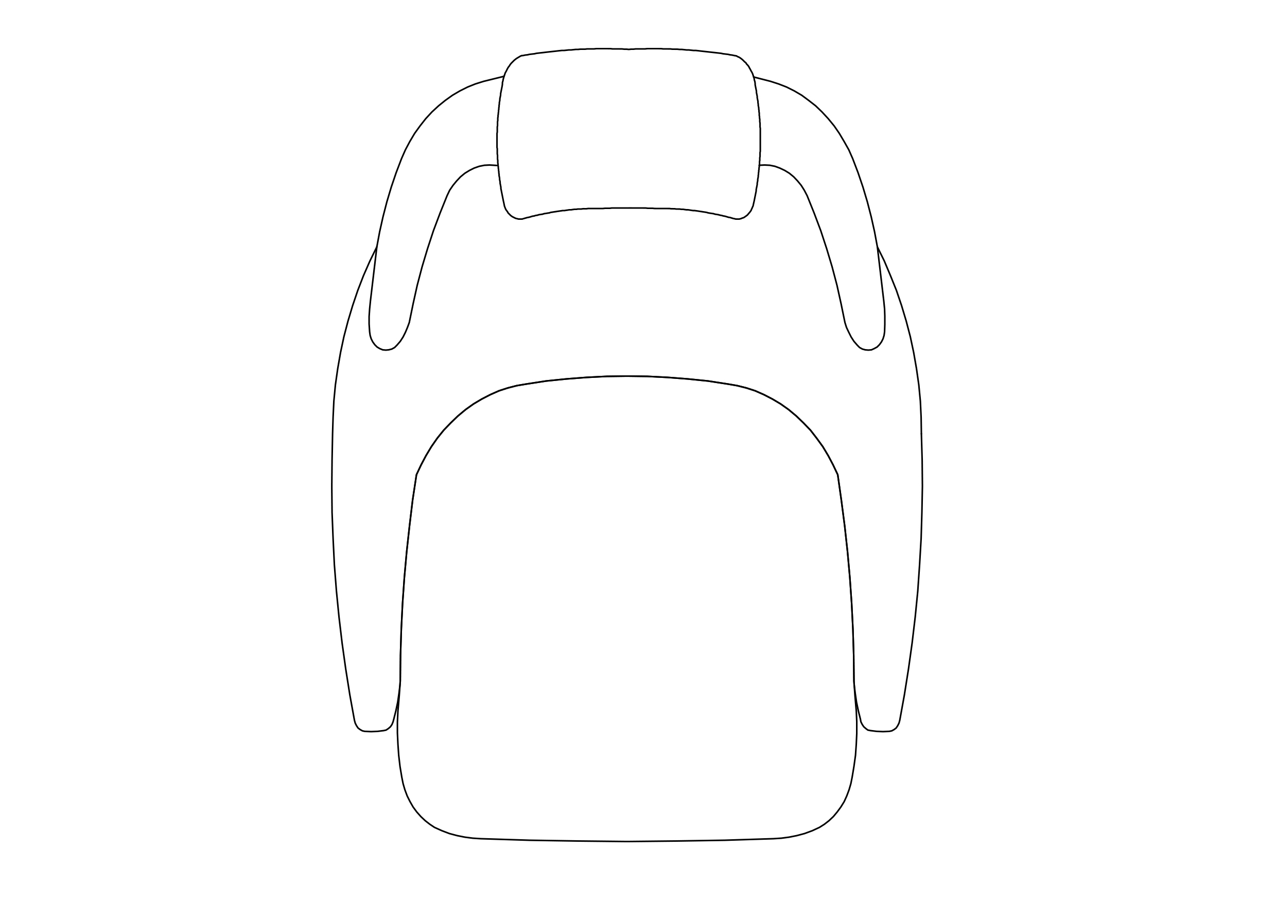 Free Armchair top view CAD Block – DWG, DXF, PDF Format