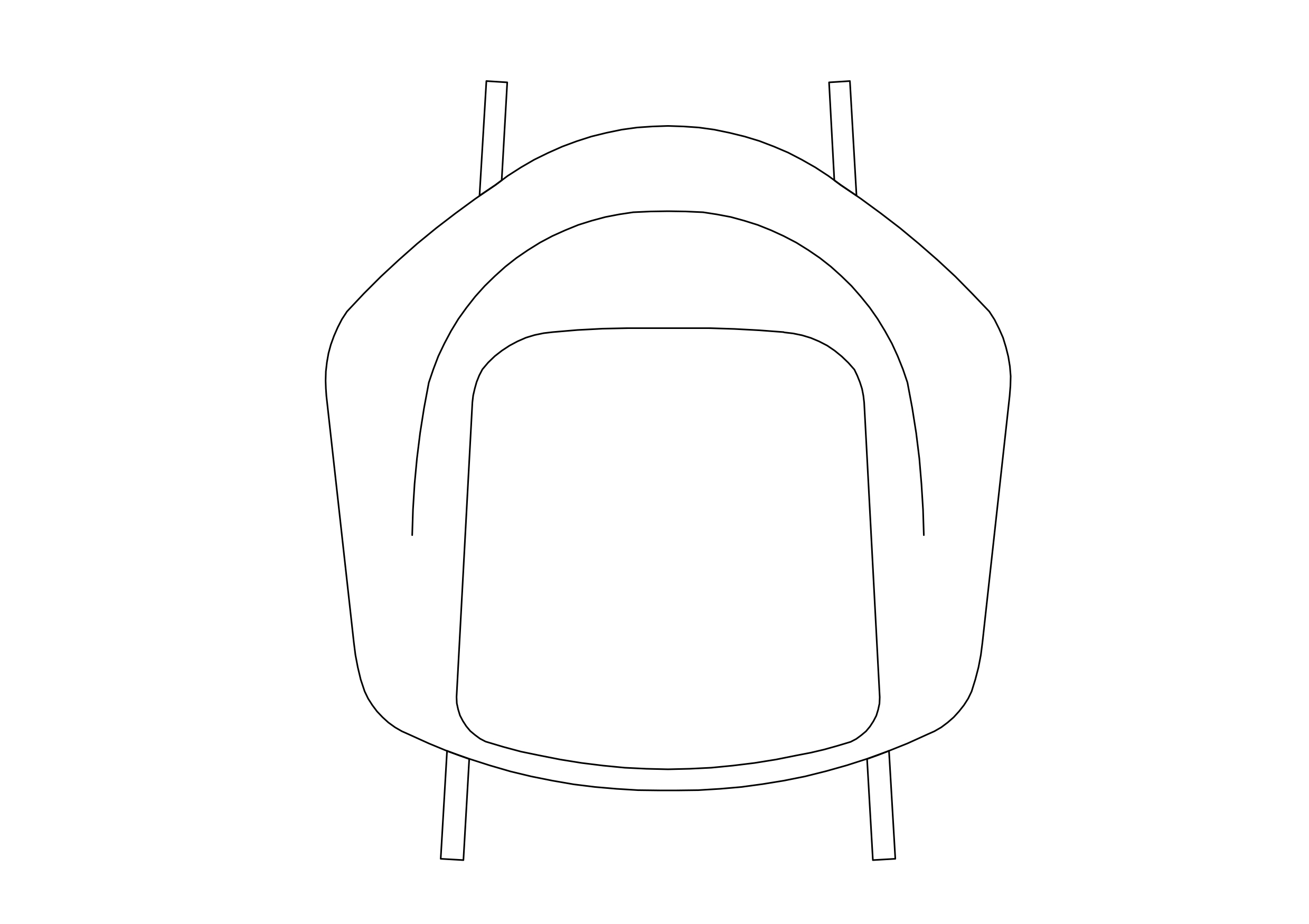 Free Chair top view CAD Block – DWG, DXF, PDF Format