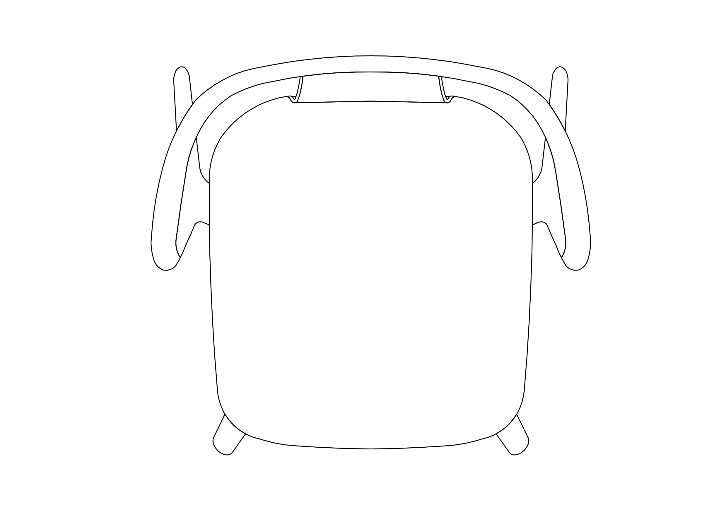 Free Chair top view CAD Block – DWG, DXF, PDF Format