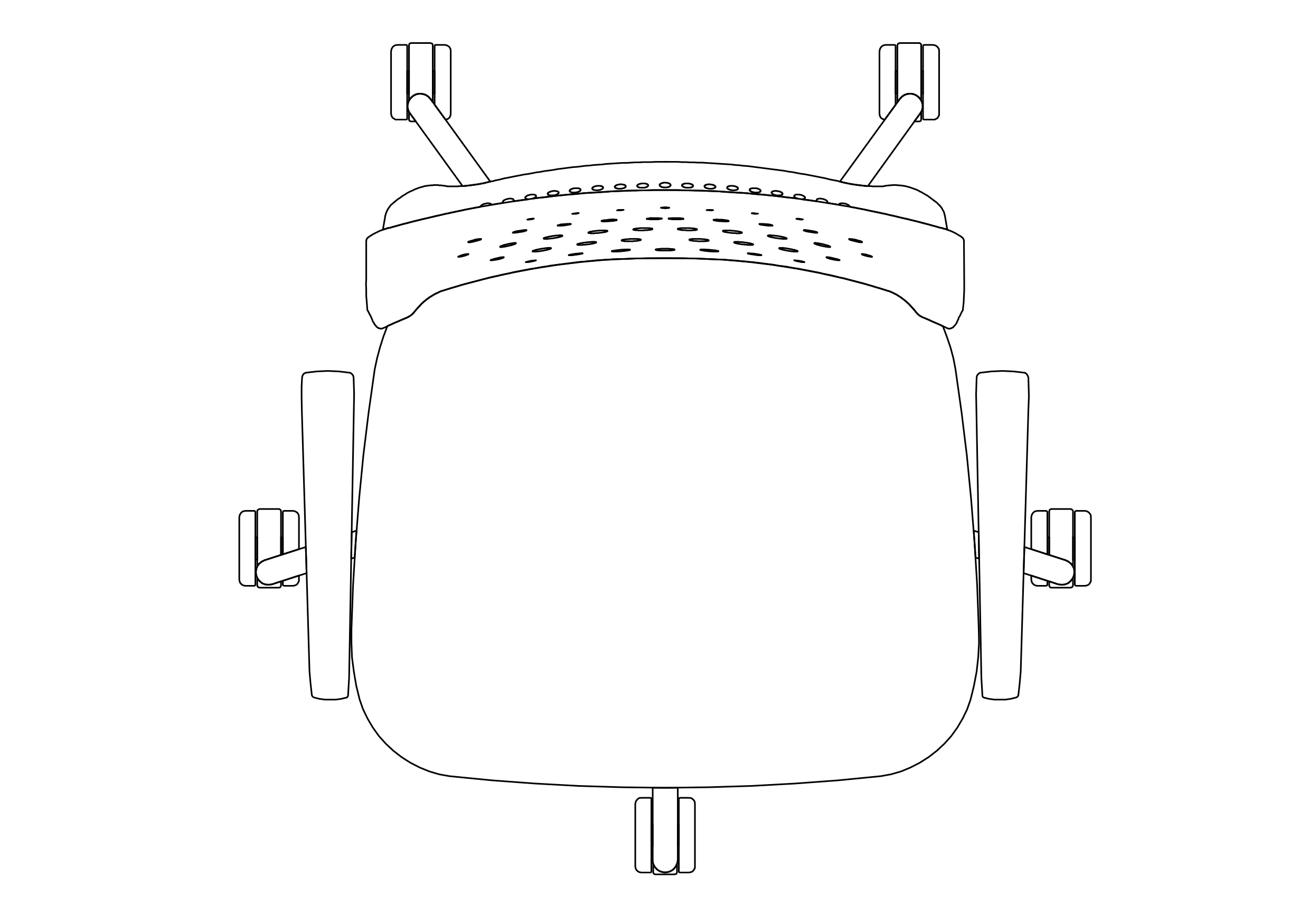 Free Office Chair top view CAD Block – DWG, DXF, PDF Format