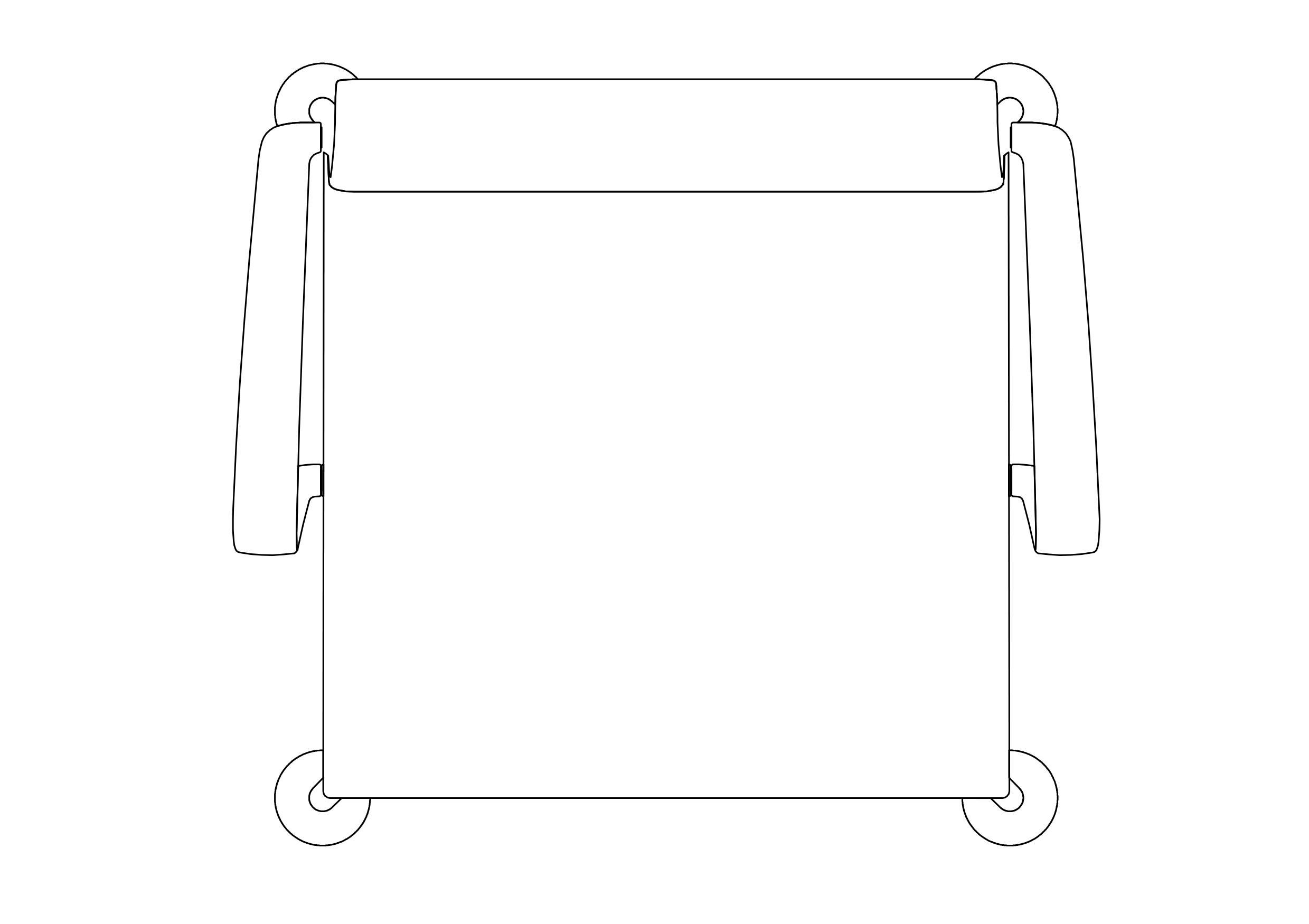 Free Office Chair top view CAD Block – DWG, DXF, PDF Format