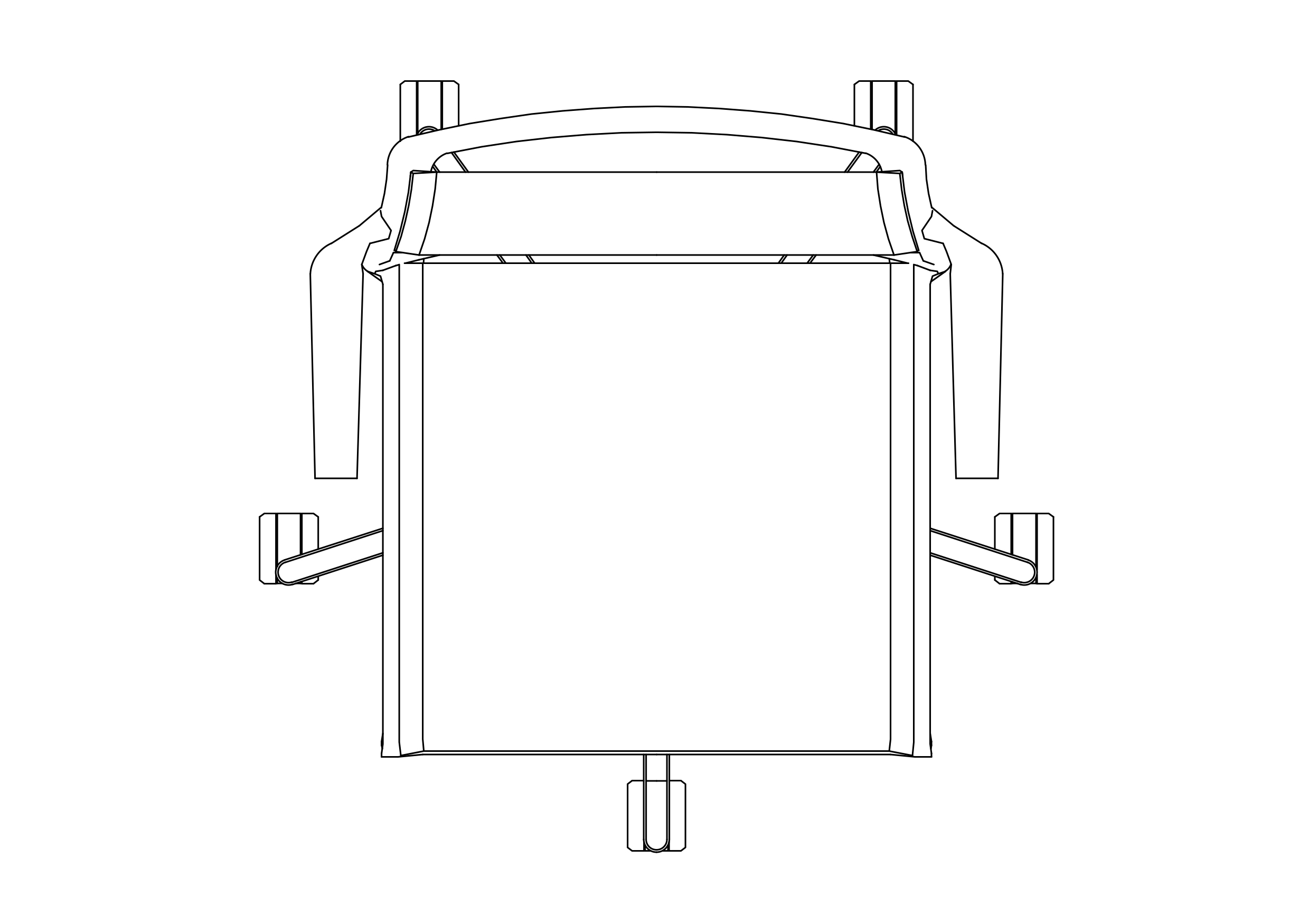 Free Office Chair top view CAD Block – DWG, DXF, PDF Format