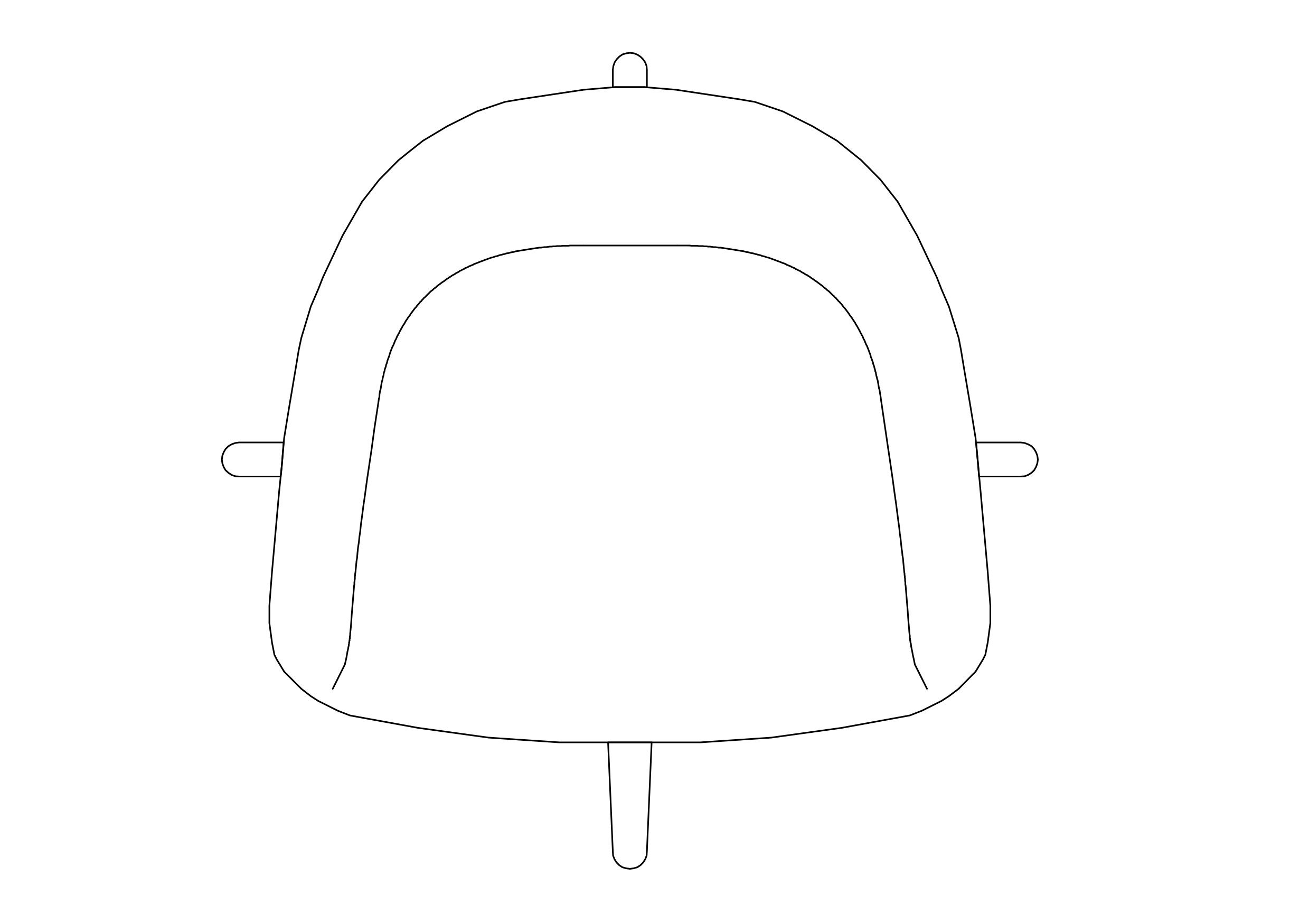 Free Office Chair top view CAD Block – DWG, DXF, PDF Format