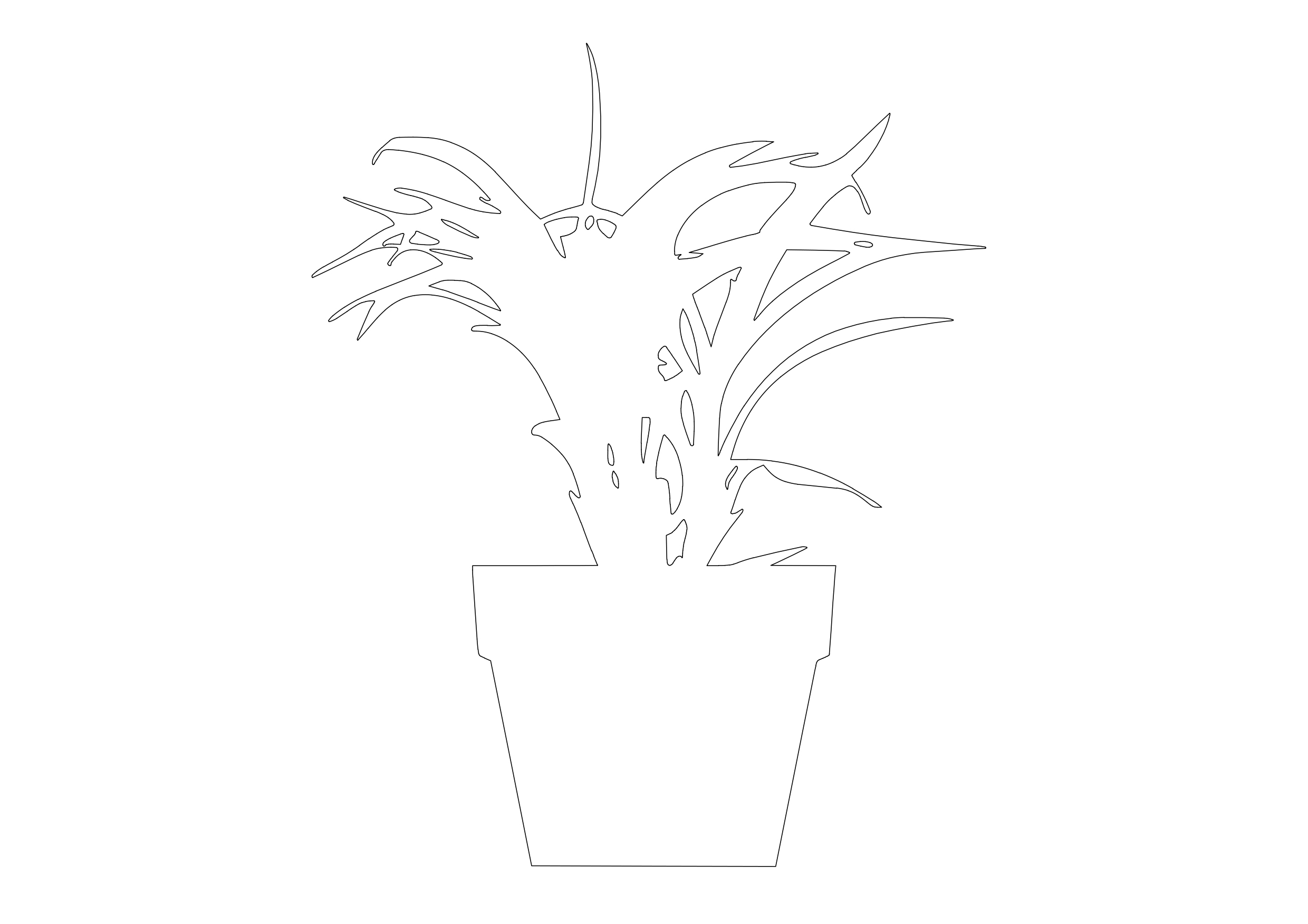 Free Plant Elevation CAD Block – DWG, DXF, PDF Format