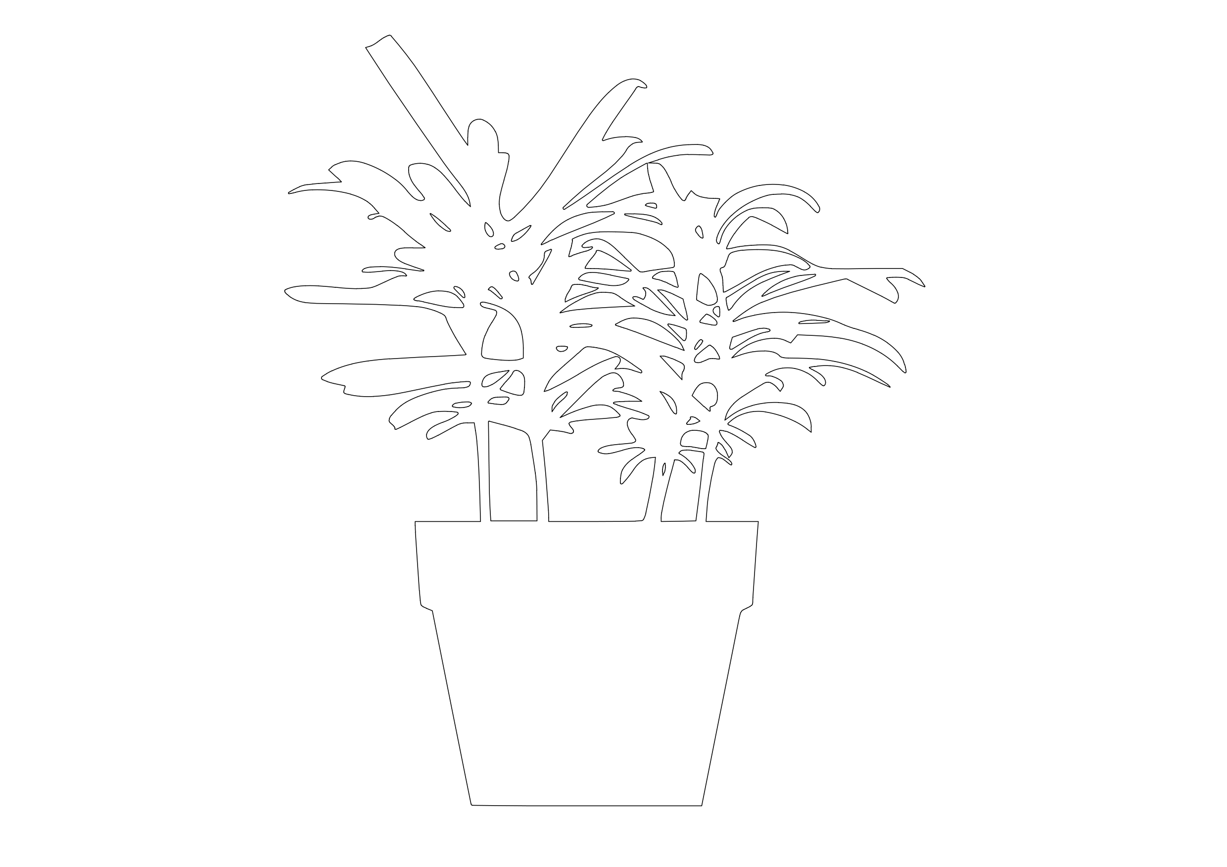 Free Plant Elevation CAD Block – DWG, DXF, PDF Format