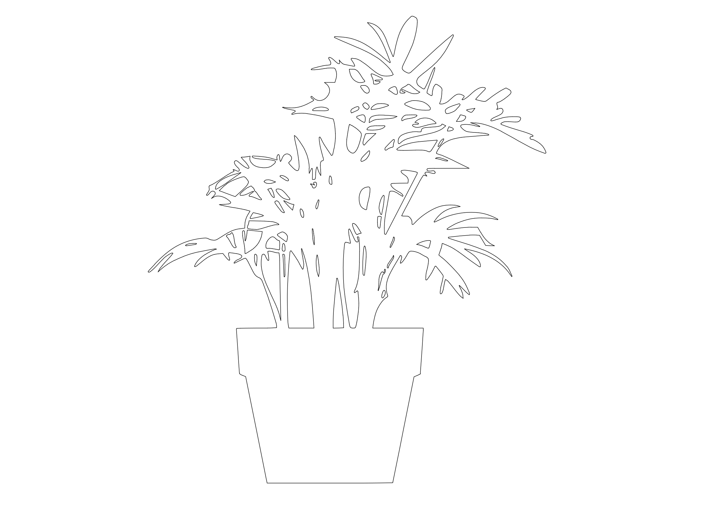 Free Plant Elevation CAD Block – DWG, DXF, PDF Format