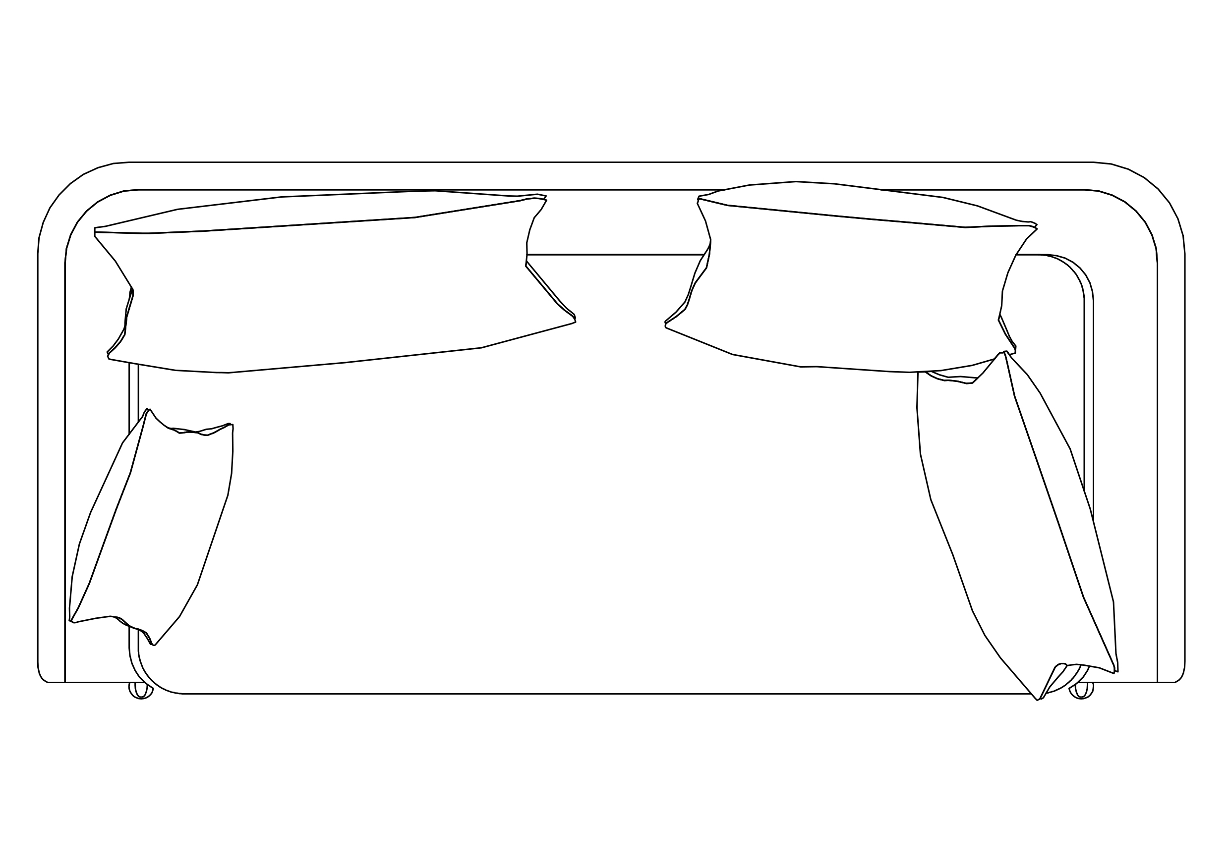 Free Sofa  top view CAD Block – DWG, DXF, PDF Format
