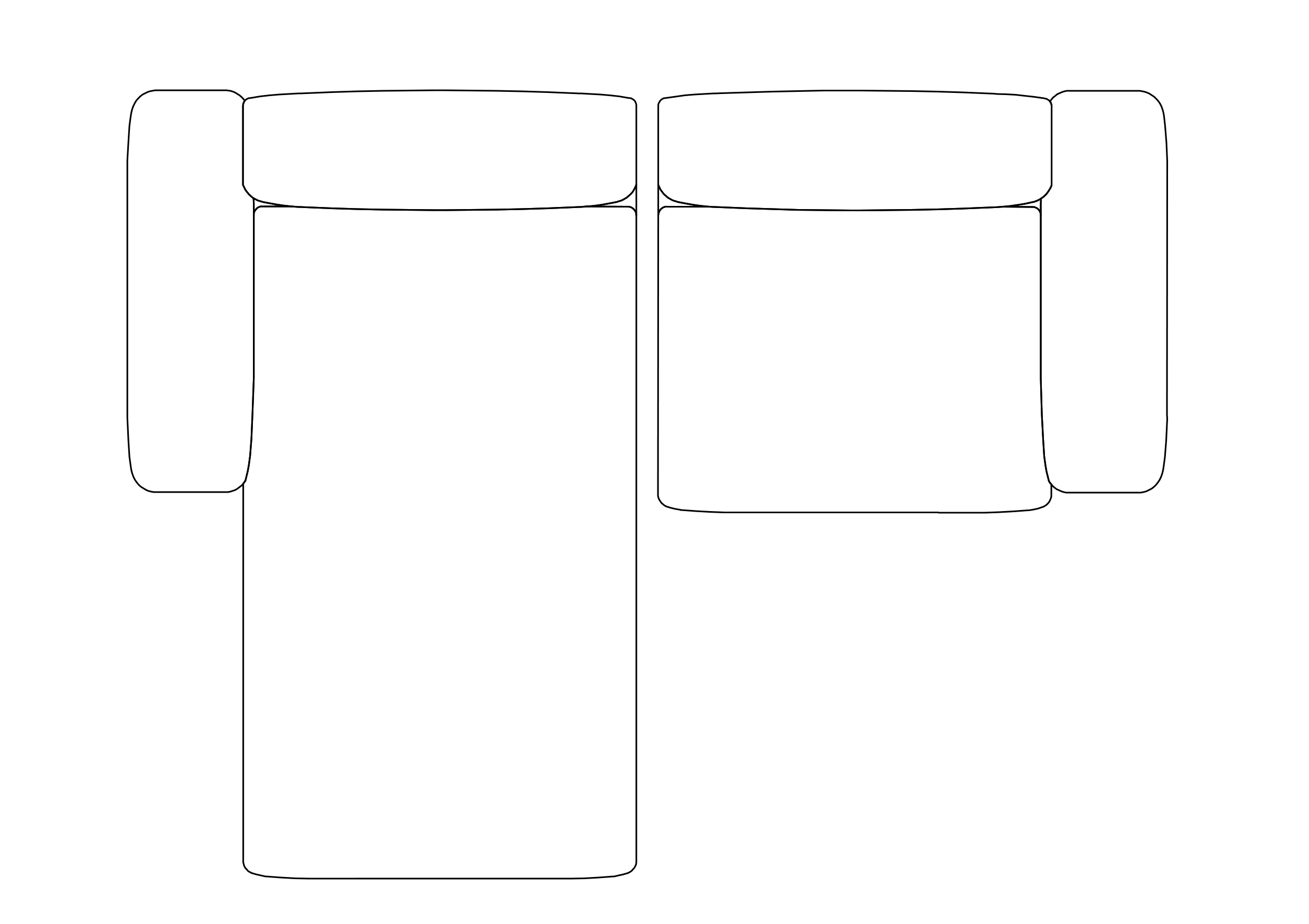 Free Sofa  top view CAD Block – DWG, DXF, PDF Format