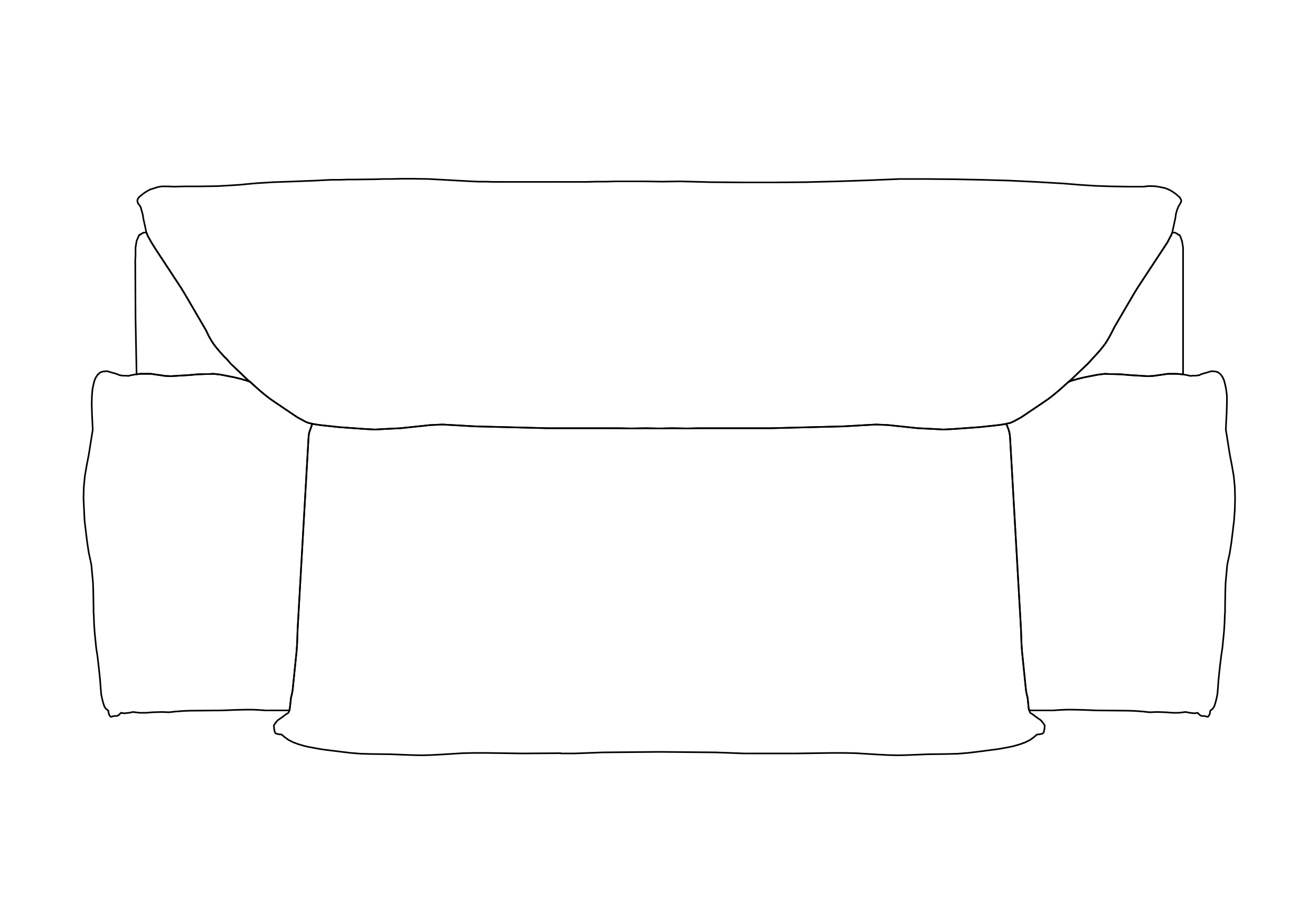 Free Sofa  top view CAD Block – DWG, DXF, PDF Format