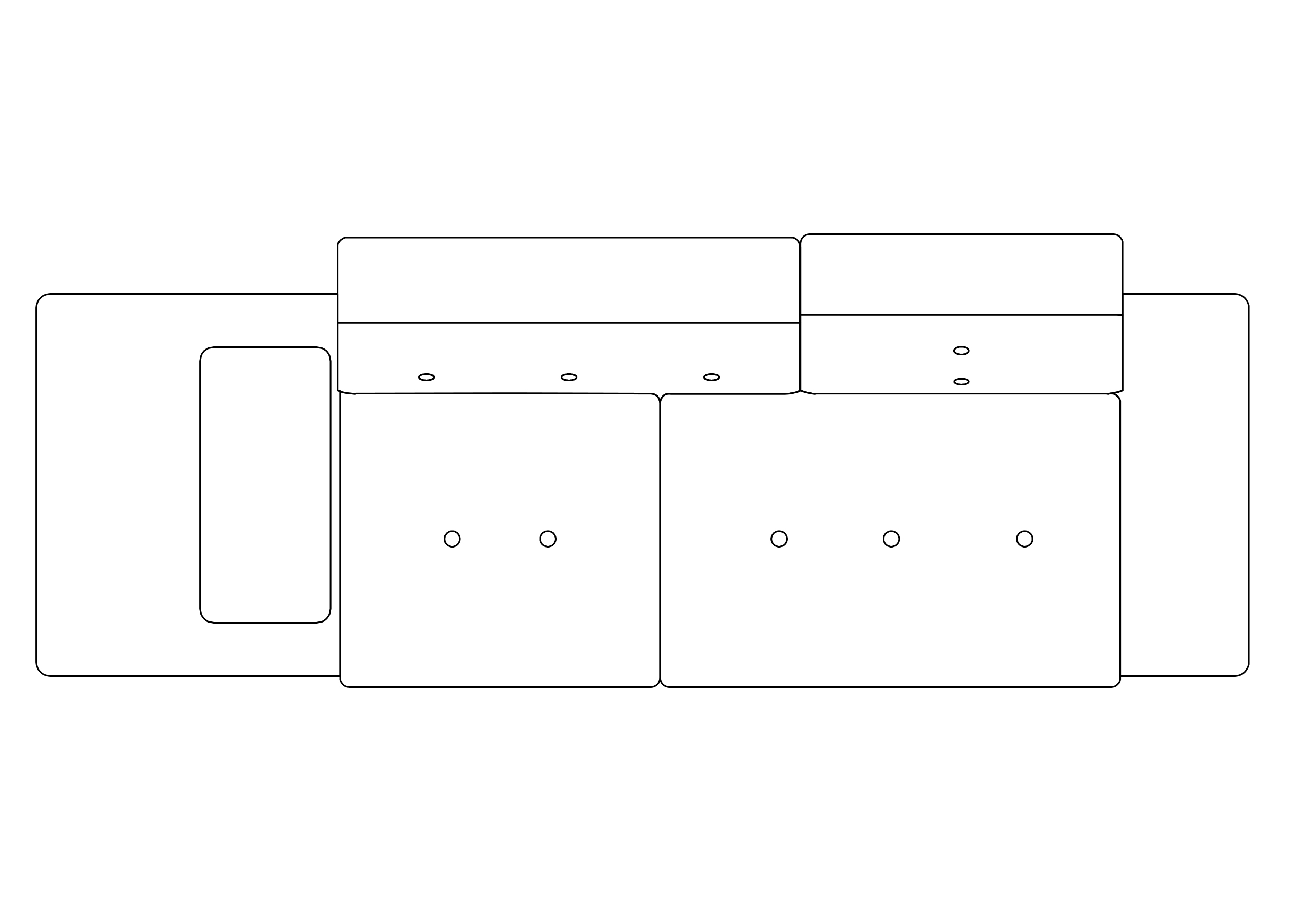 Free Sofa  top view CAD Block – DWG, DXF, PDF Format