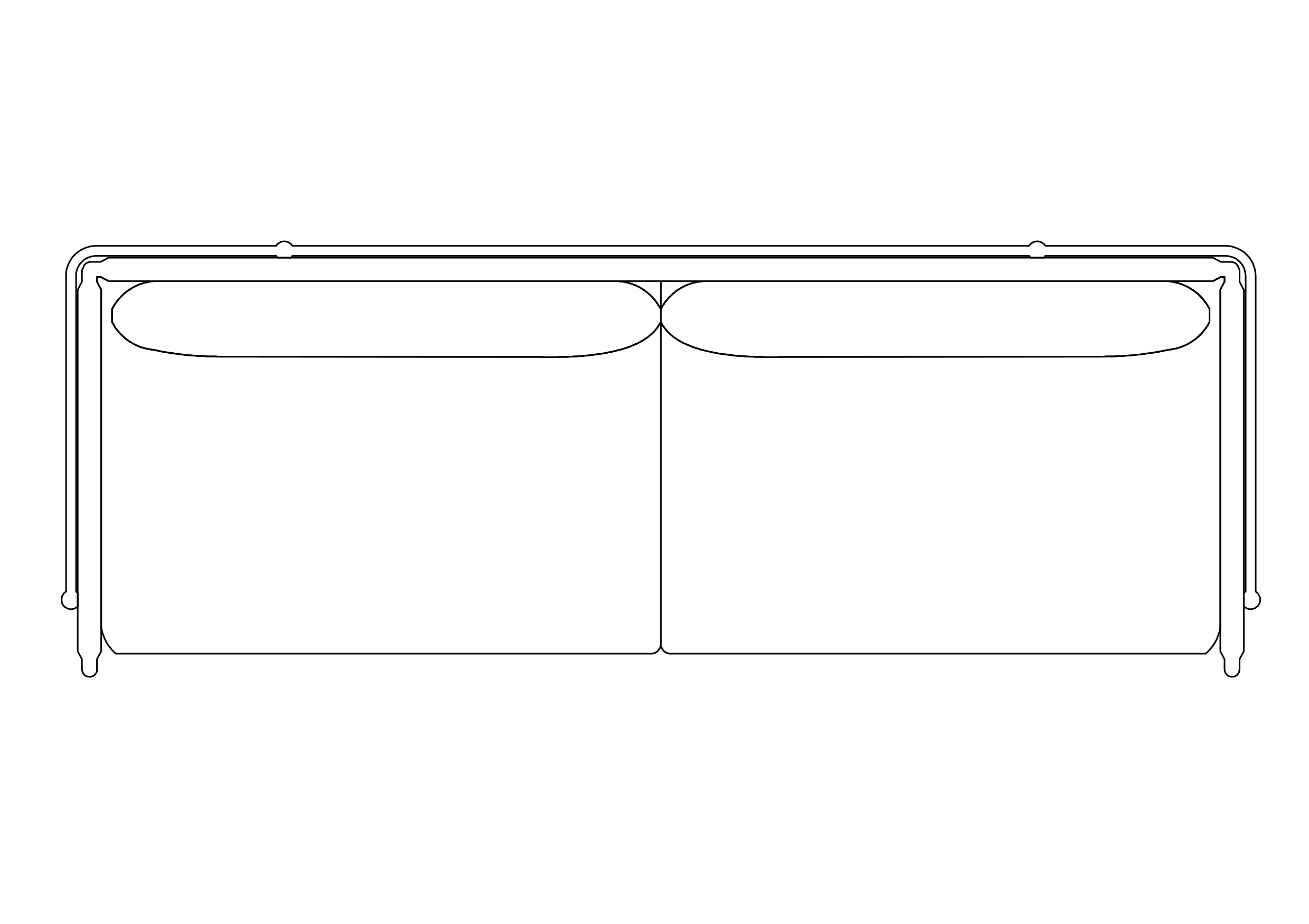 Free Sofa  top view CAD Block – DWG, DXF, PDF Format