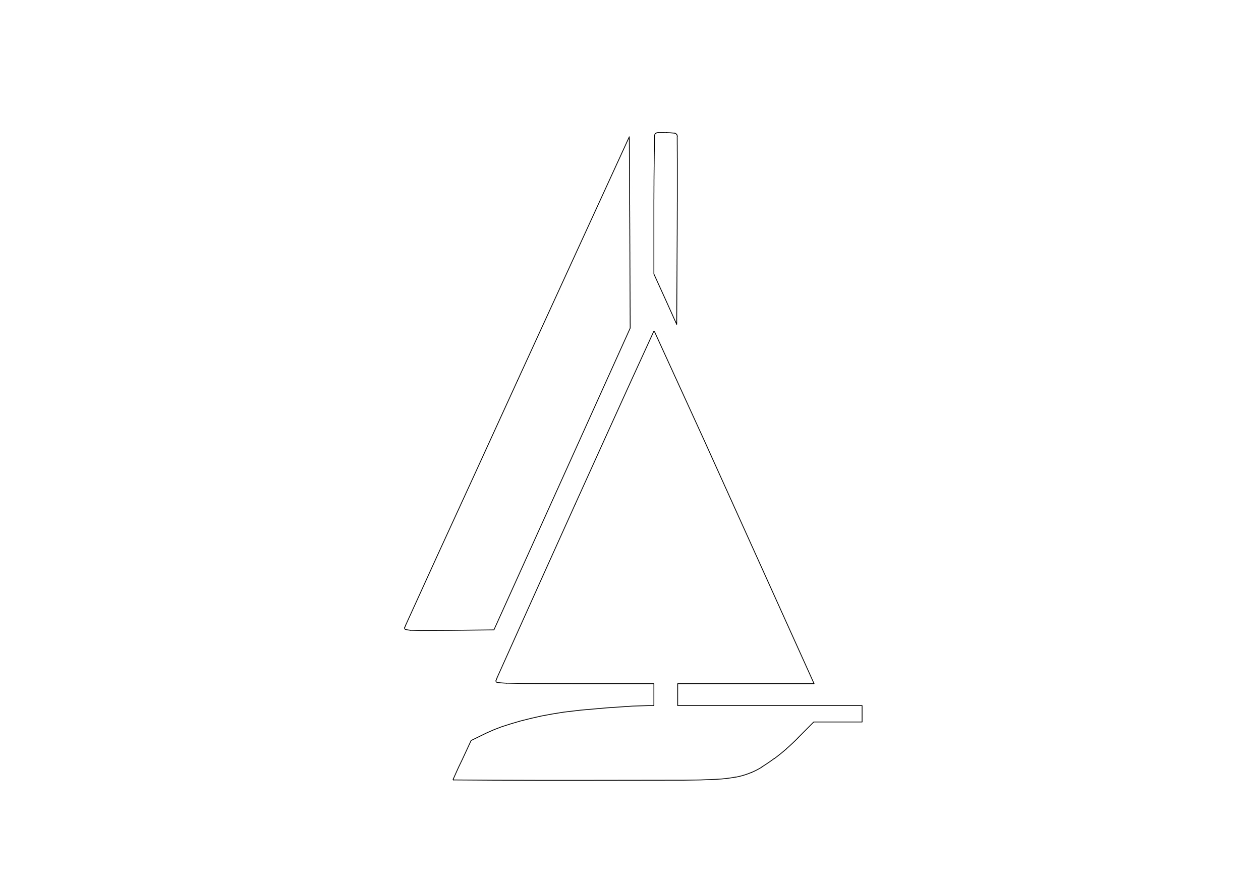 Free Sail Boat Symbol CAD Block Icon – DWG, DXF, PDF Format