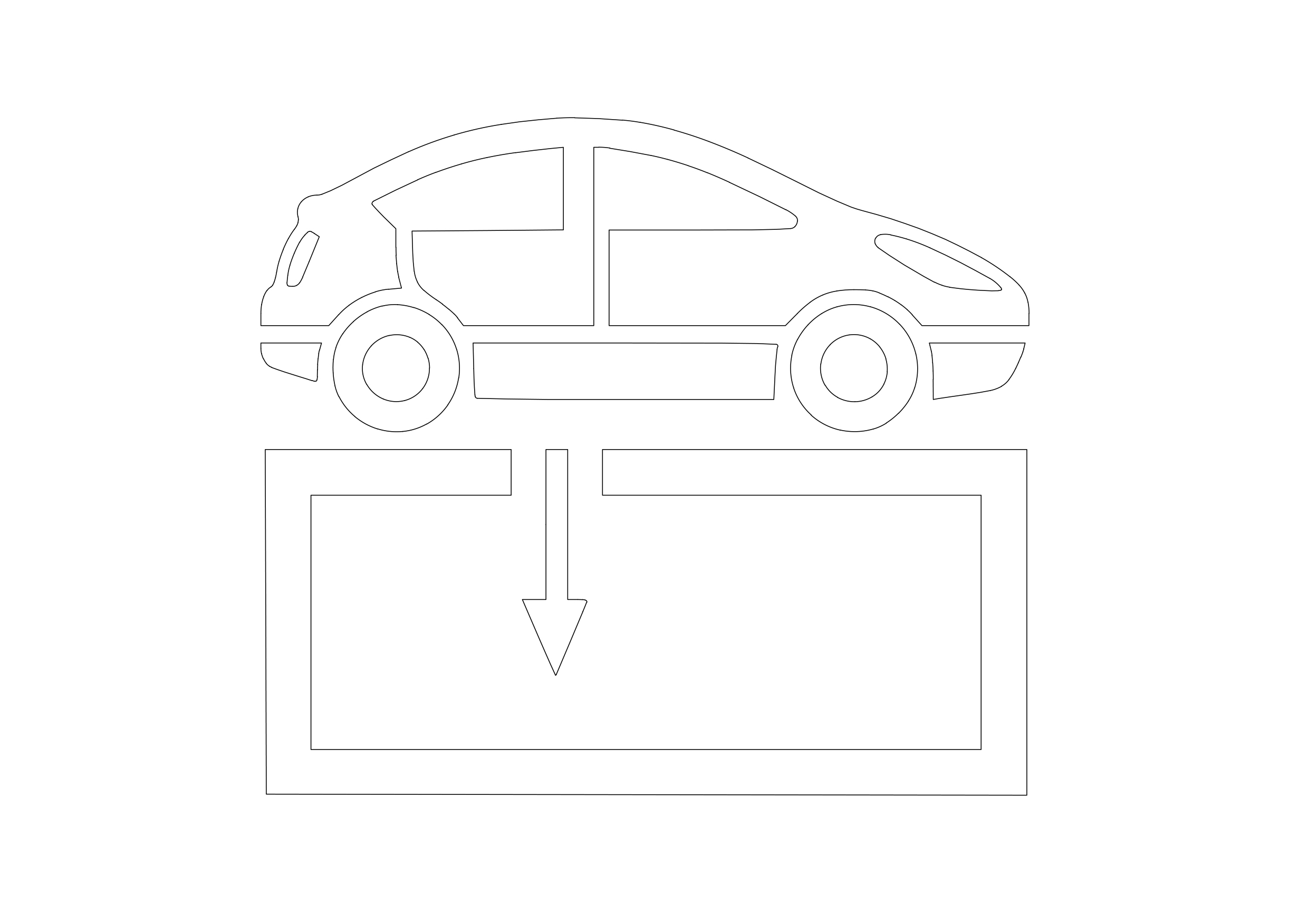 Free Car Symbol CAD Block Icon – DWG, DXF, PDF Format