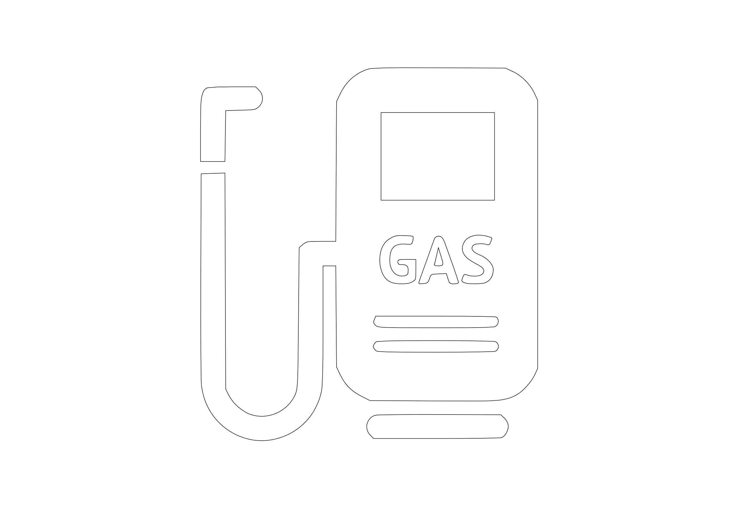 Free Gas Station Symbol CAD Block Icon – DWG, DXF, PDF Format