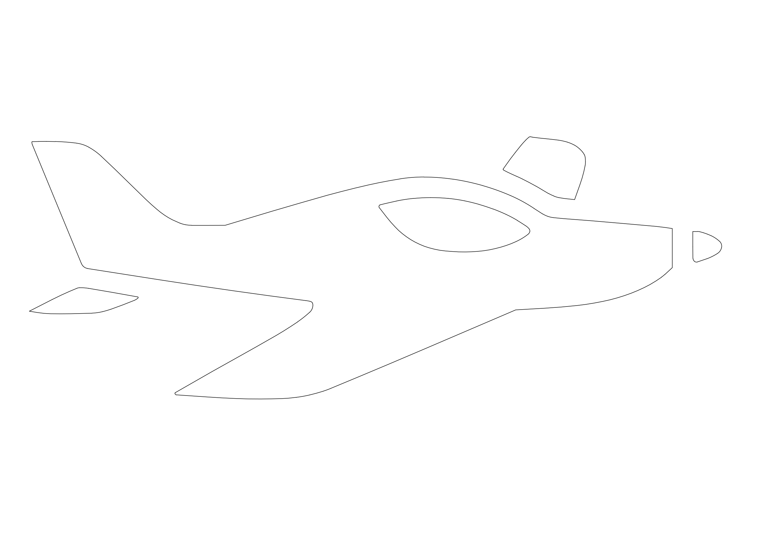 Free Airplane Symbol CAD Block Icon – DWG, DXF, PDF Format