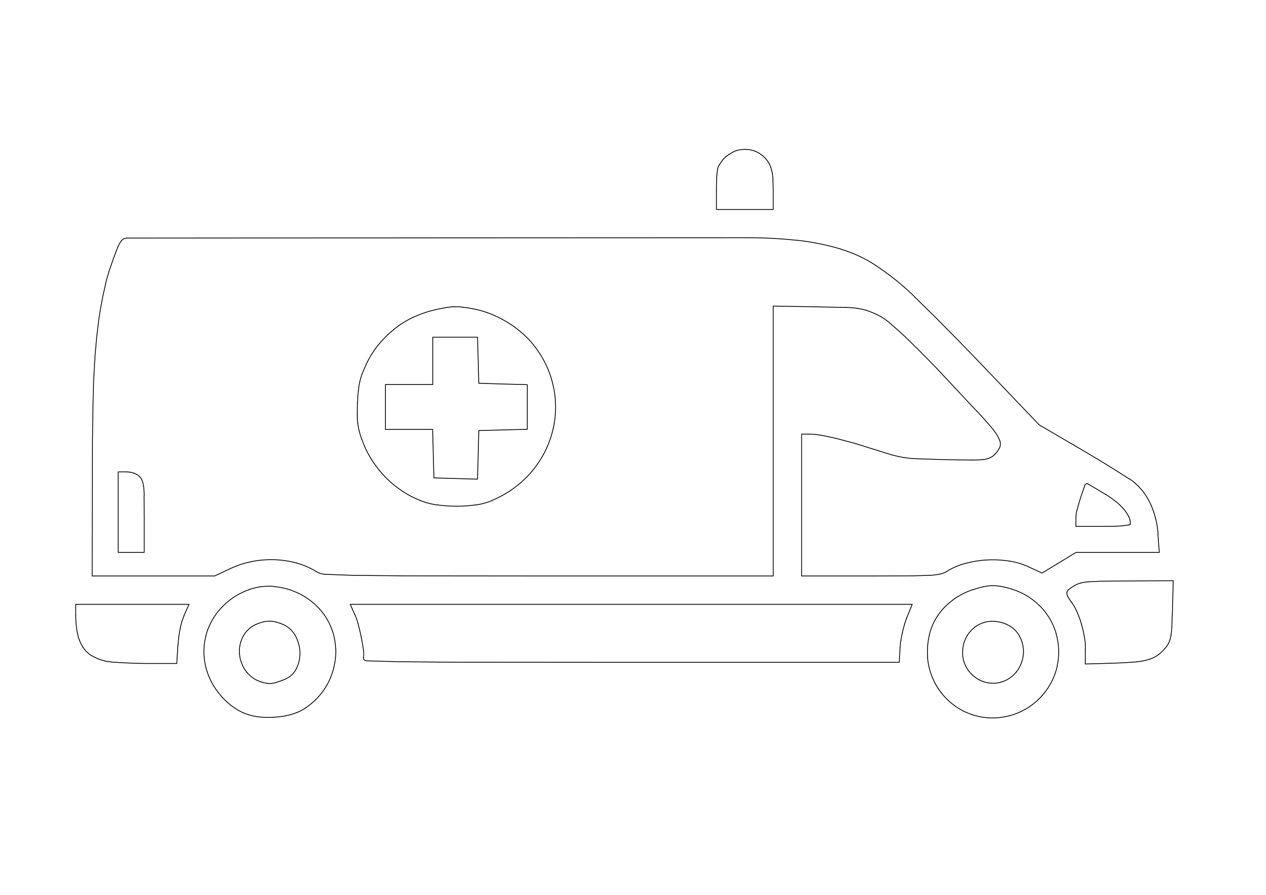 Free Ambulance Symbol CAD Block Icon – DWG, DXF, PDF Format