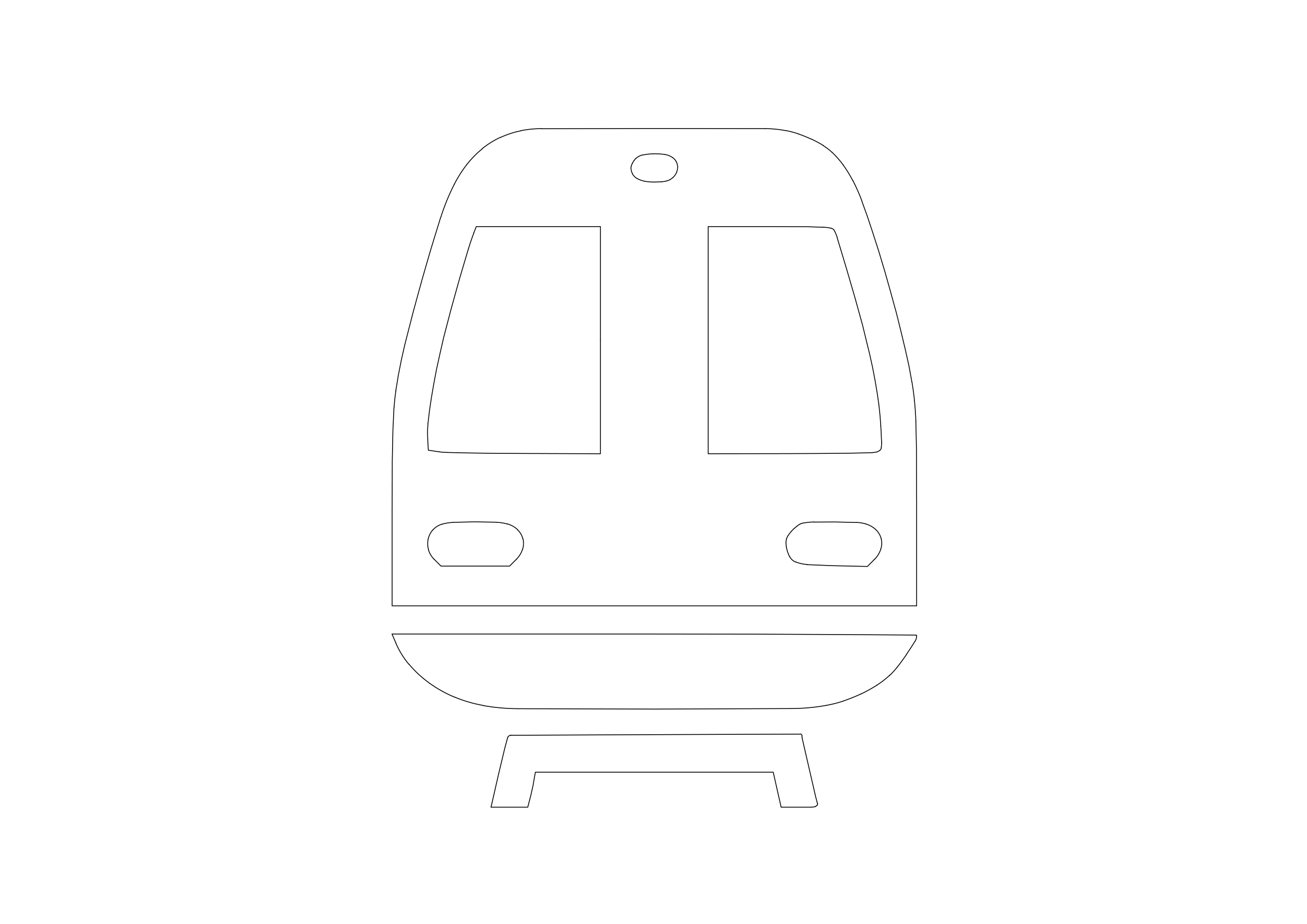 Free Train Symbol CAD Block Icon – DWG, DXF, PDF Format
