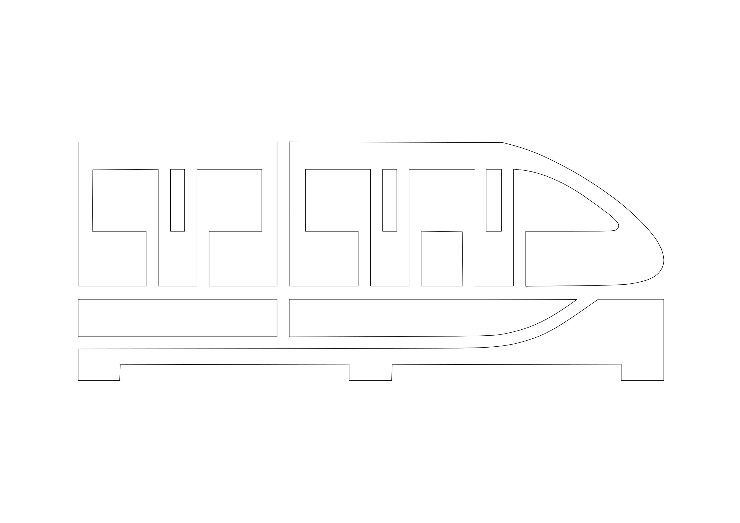 Free Train Symbol CAD Block Icon – DWG, DXF, PDF Format